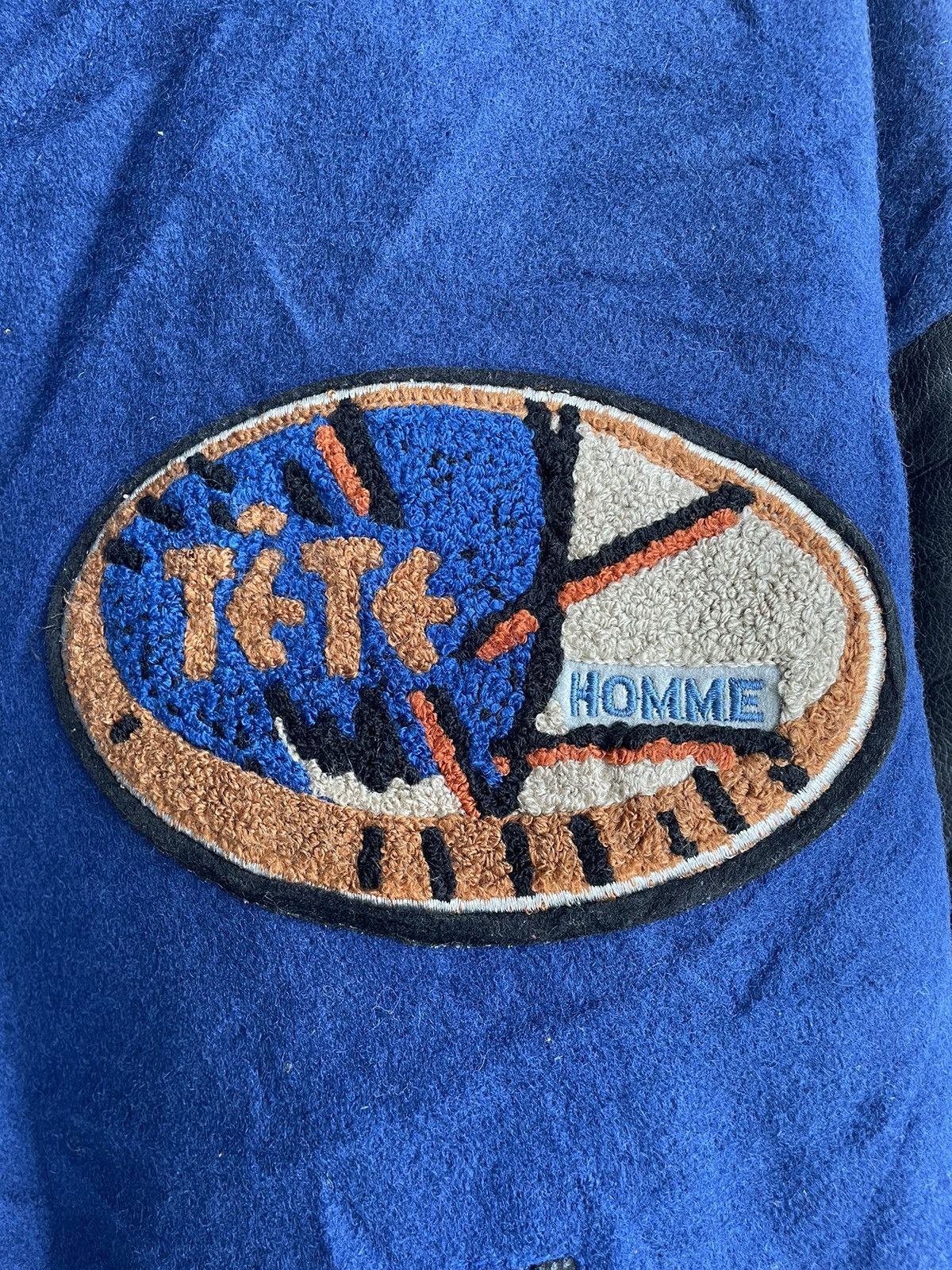 Final Home 1980s TETE HOMME Katoh Kazutaka Staff Runway Varsity Jacket Size US L / EU 52-54 / 3 - 6 Thumbnail