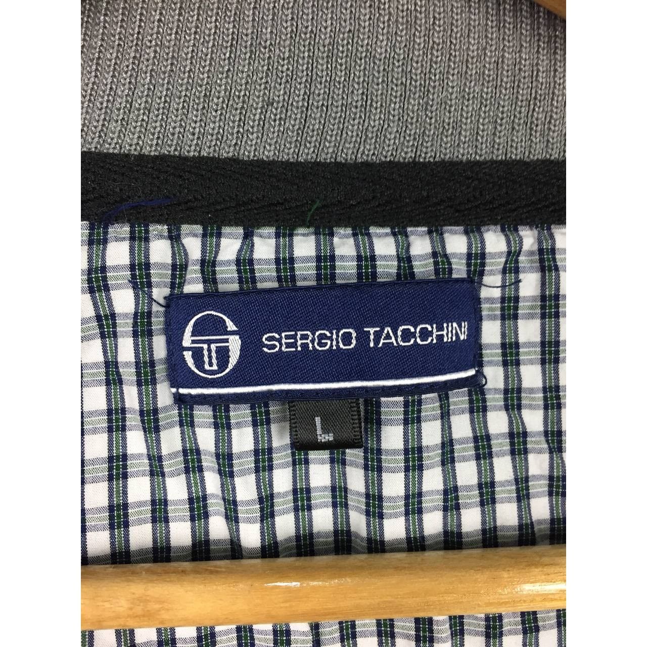 Sergio Tacchini × Vintage Vtg Sergio Tacchini Casual Wear Zipper Sweater Jacket Size US L / EU 52-54 / 3 - 9 Thumbnail