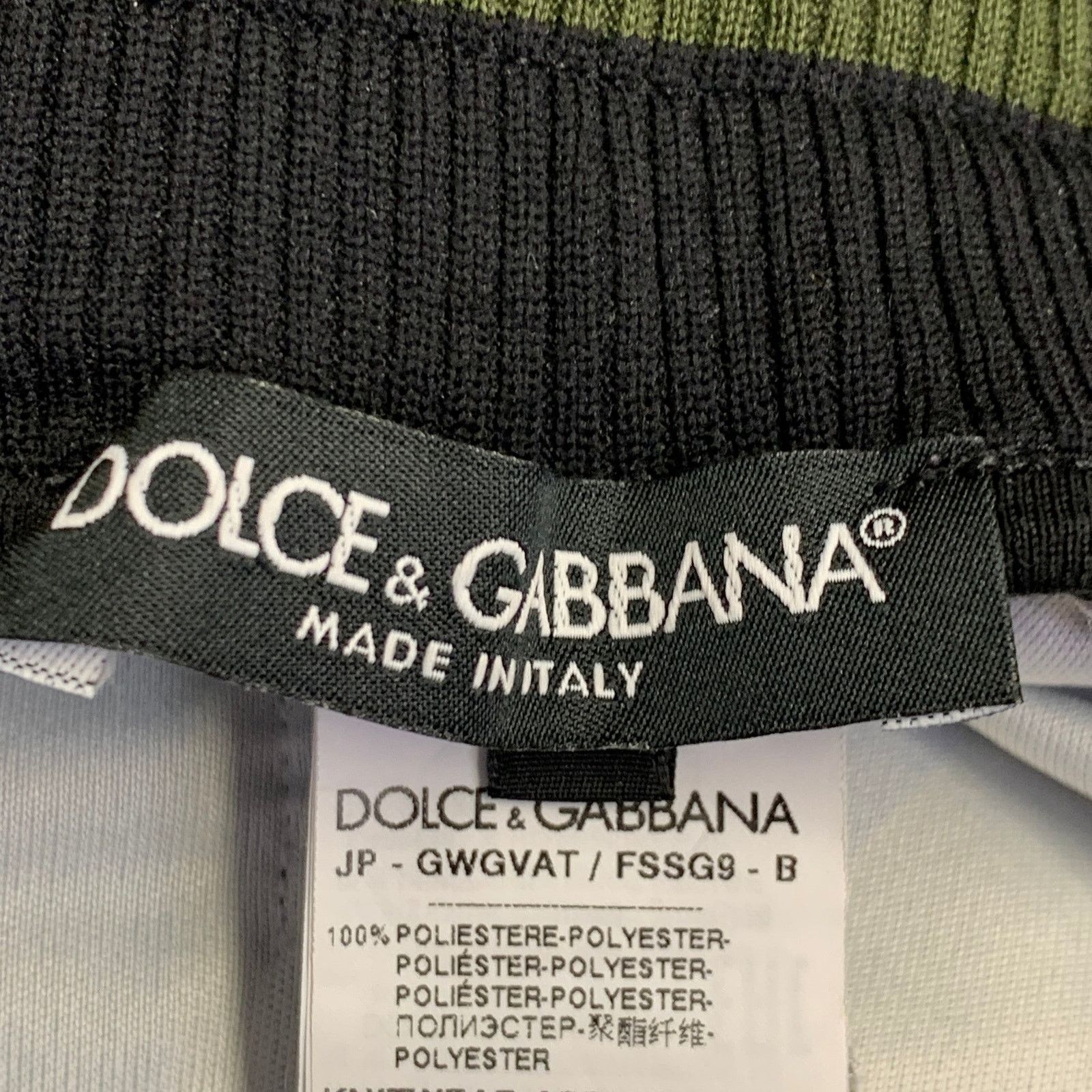 Dolce & Gabbana Size 34 Black Olive Brown Logo Polyester Cargo Casual Pants Size US 34 / EU 50 - 6 Thumbnail