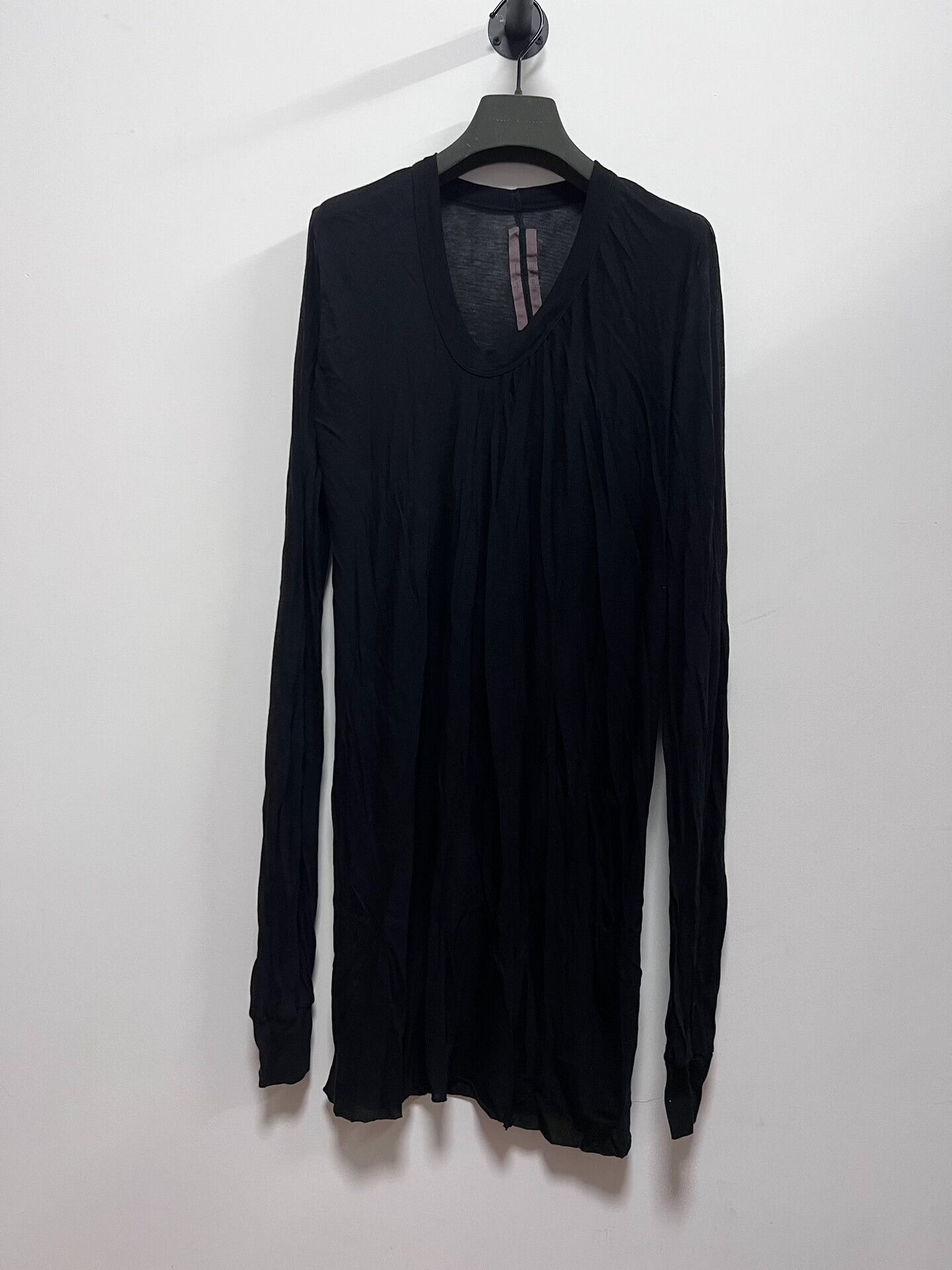 Rick Owens Rick Owens Black Long Sleeve T-Shirt Size US XXS / EU 40 - 1 Thumbnail