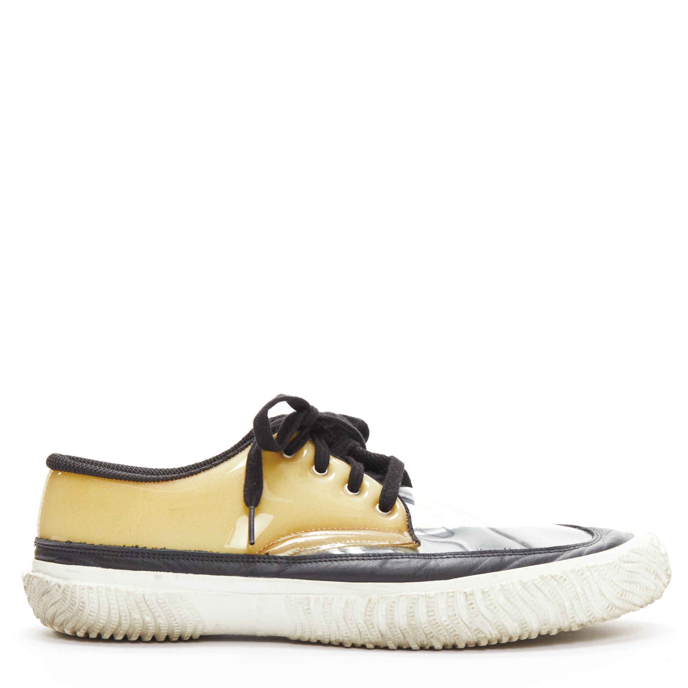 Comme des Garcons COMME DES GARCONS HOMME PLUS Switching clear beige PVC foam sneakers EU42 Size US 9 / EU 42 - 1 Thumbnail