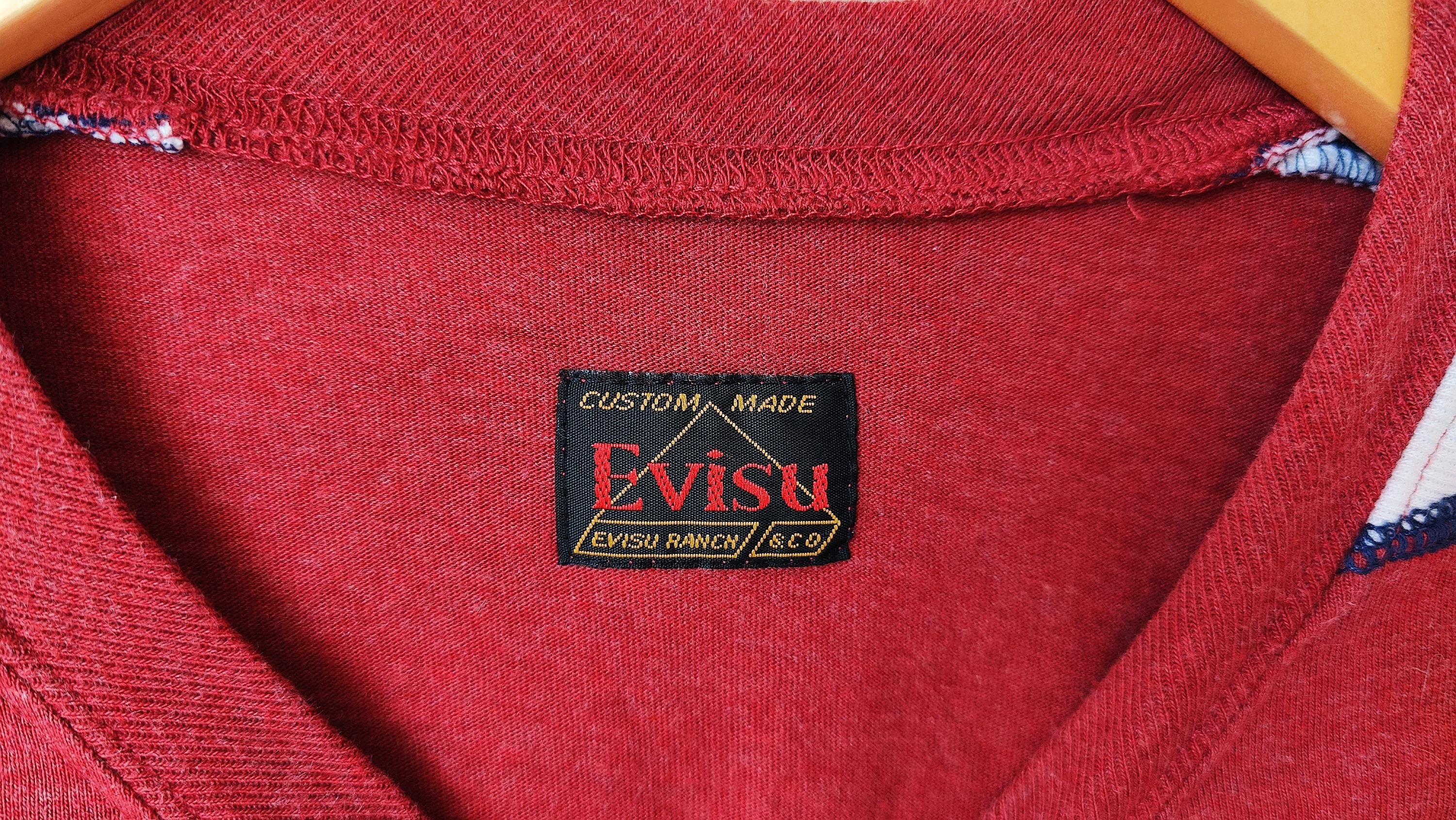 Evisu × Japanese Brand Evisu EIU Spell Out Denim Cuffs Longsleeve Size US XL / EU 56 / 4 - 4 Thumbnail