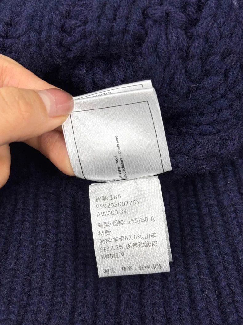 Chanel Chanel Hamburg series blue knitted medium and long sweater Size XXS / US 00 / IT 34 - 6 Thumbnail