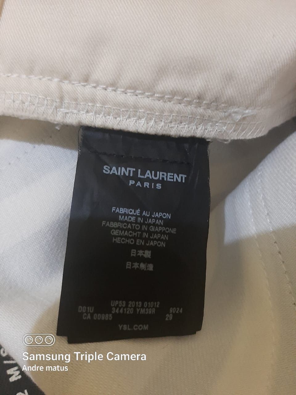 Saint Laurent Paris Saint Laurent Striped jeans Size US 29 - 4 Thumbnail
