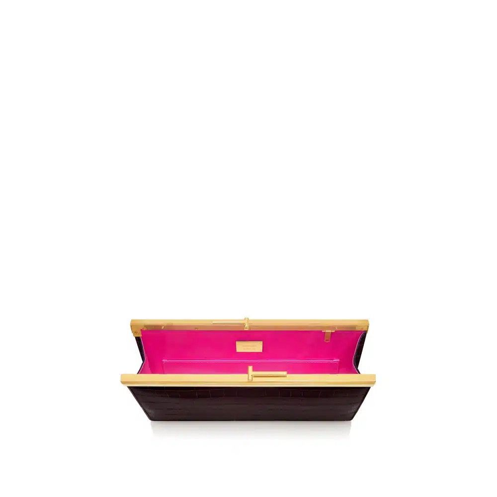 Tom Ford o1loc1c0425 L1741Size: OS / Printed Croc Leather Lux Clutch Size ONE SIZE - 2 Thumbnail