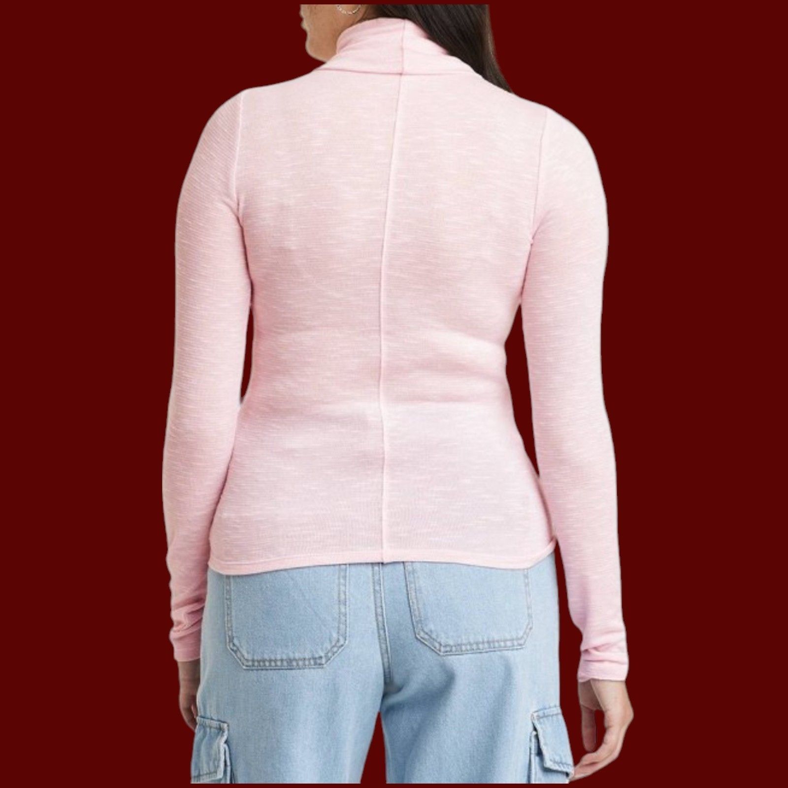Other Universal Thread - Women's Long Sleeve Mock Turtleneck T-Shi Size XL / US 12-14 / IT 48-50 - 2 Thumbnail
