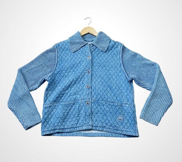Coogi Coogi Style - Blue Willi’s Quited Knit Snap Button Size L / US 10 / IT 46 - 3 Thumbnail