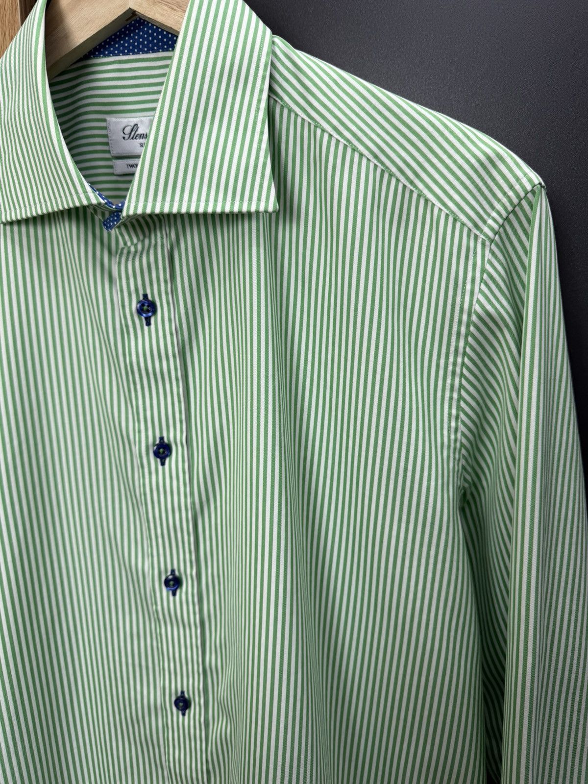 Other Stenstroms Slimline Striped Shirt Men’s Size 41/16 Size US L / EU 52-54 / 3 - 7 Thumbnail