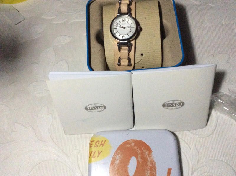 Fossil Fossil ladies silver dial brown leather strap watch Size ONE SIZE - 1 Thumbnail