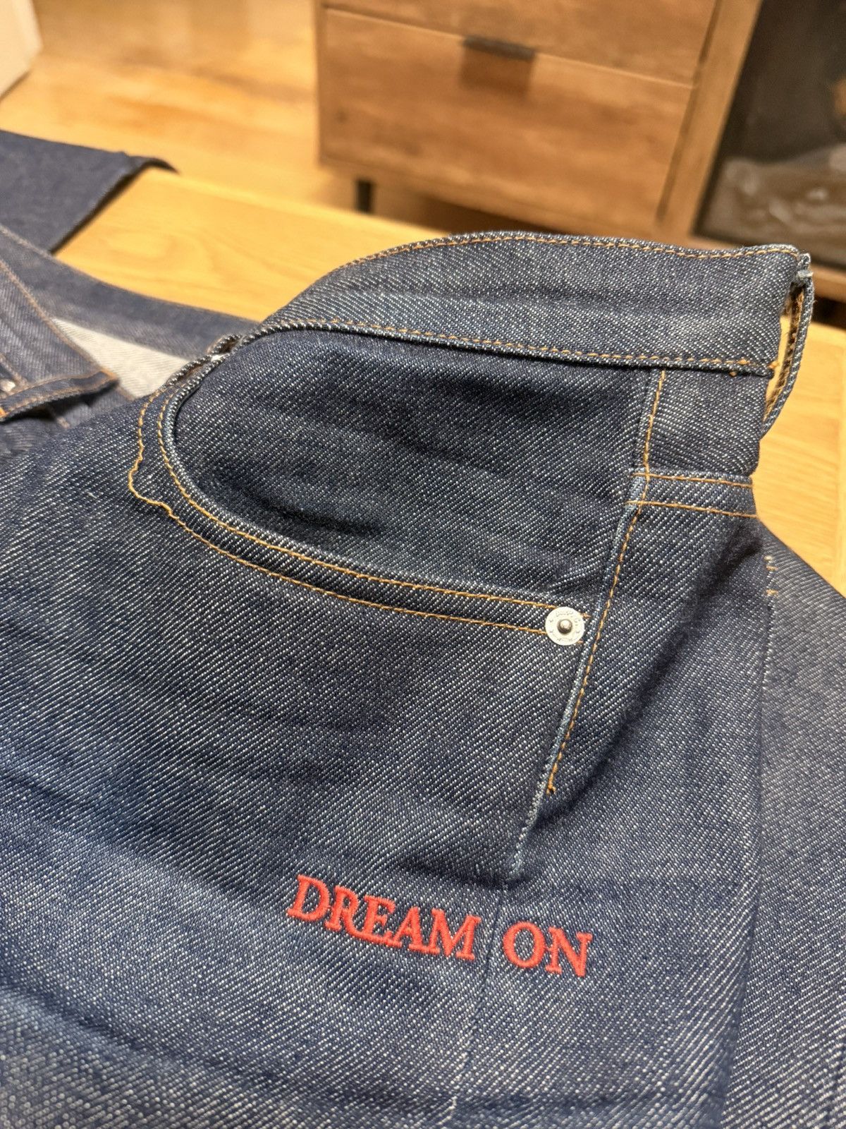 A.P.C. × Kid Cudi APC Kid Cudi “Dream On” Petit Standard Jeans Indigo Size 32 Size US 32 / EU 48 - 12 Thumbnail