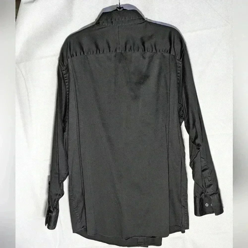 Murano Murano Black shiny long sleeve button down XXL stretch Size US XXL / EU 58 / 5 - 3 Thumbnail