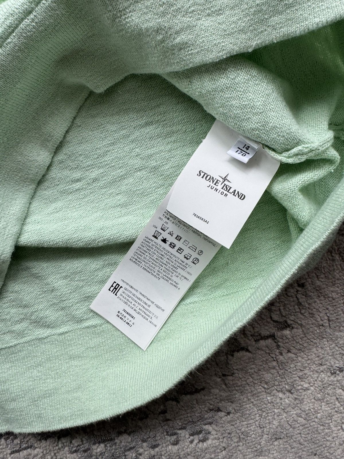 Stone Island Stone Island Knitted Junior Cotton Sweater Size S / 14 Size US S / EU 44-46 / 1 - 6 Thumbnail