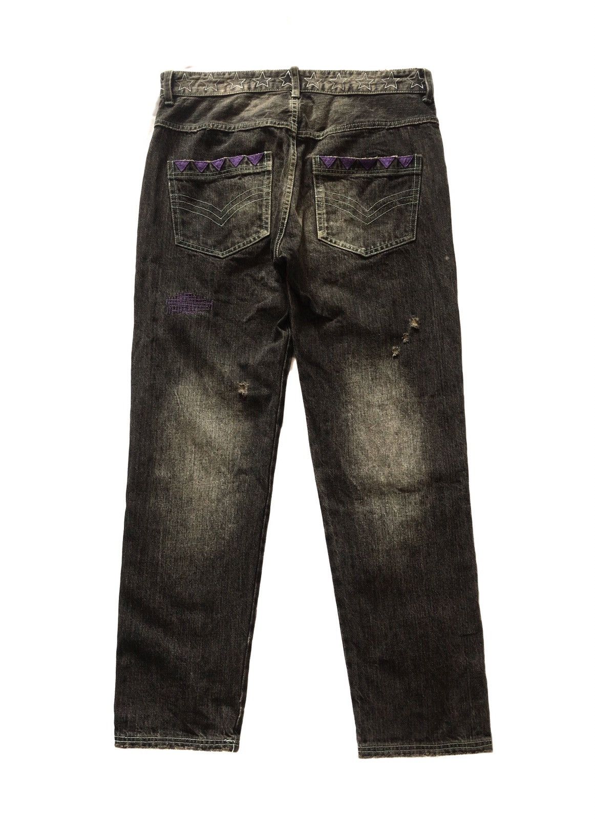 20471120 × Beauty Beast × Japanese Brand JAPANESE BRAND CANDY STRIPPER PATCHWORK & ART STYLE JEANS Size US 30 / EU 46 - 4 Thumbnail