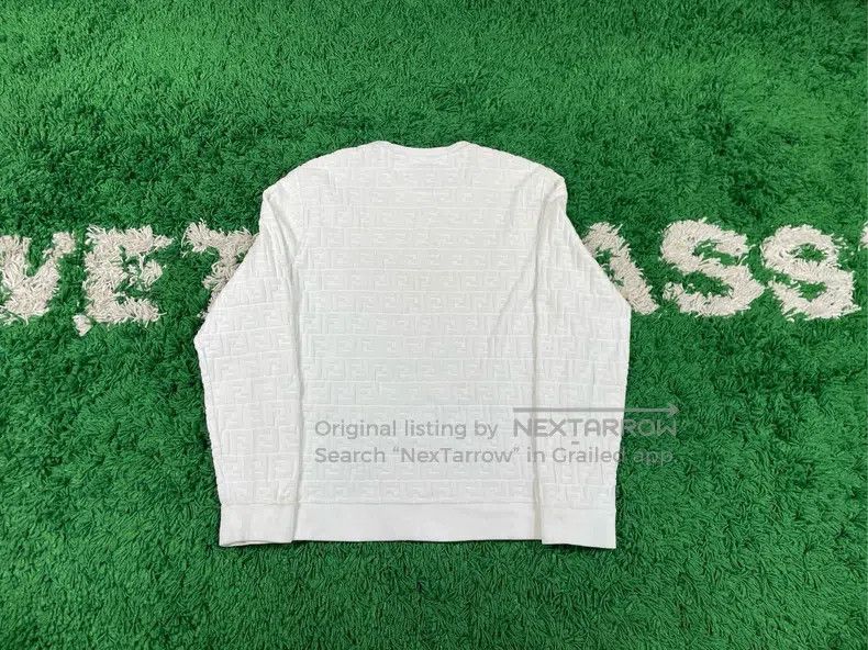 Fendi Fendi Monogrammed Fleece Logo Embellished Sweater Size US M / EU 48-50 / 2 - 2 Thumbnail