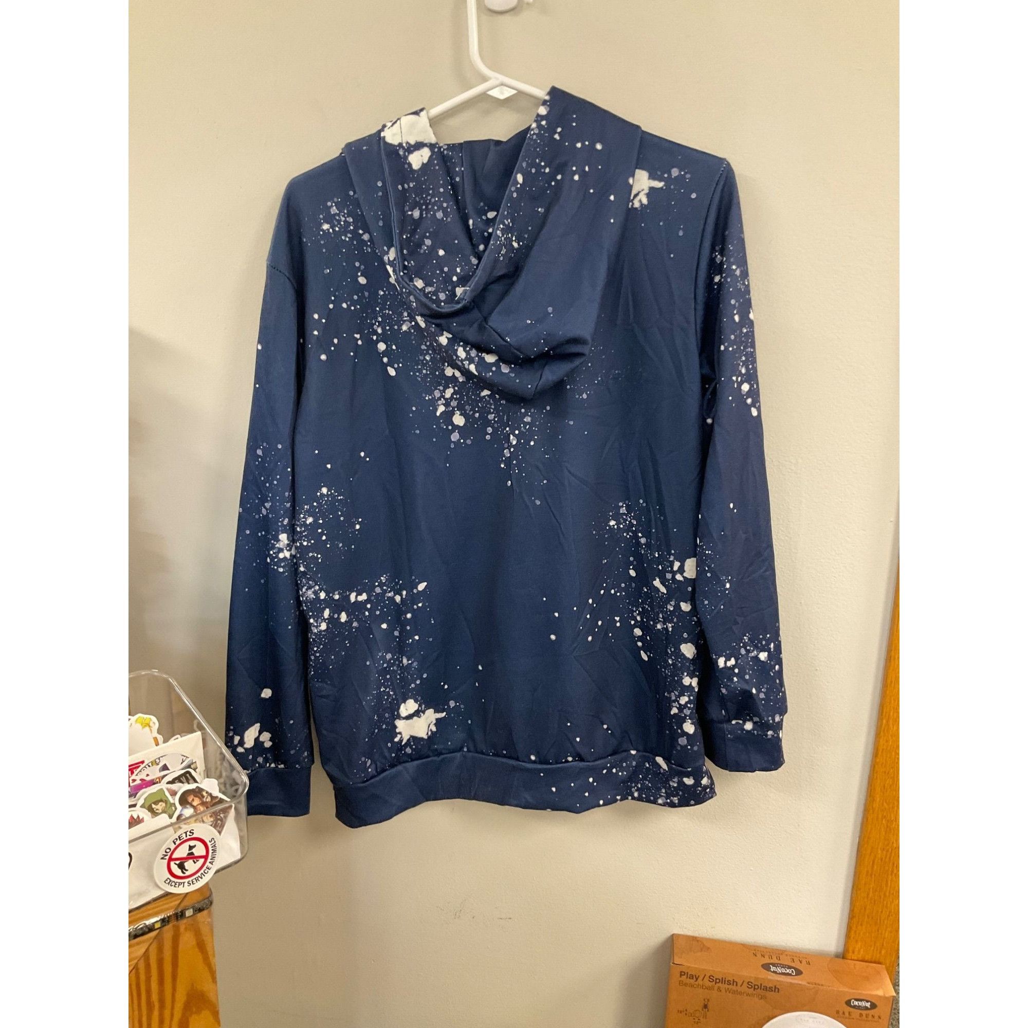 Other Mama Graphic Hoodie Navy Blue Splatter Print Adult Size 3XL Size 3XL / US 20-22 - 2 Thumbnail