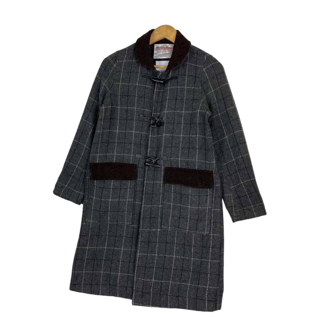 Harris Tweed Designer Hariss tweed Wool Long Coat Size US M / EU 48-50 / 2 - 2 Thumbnail