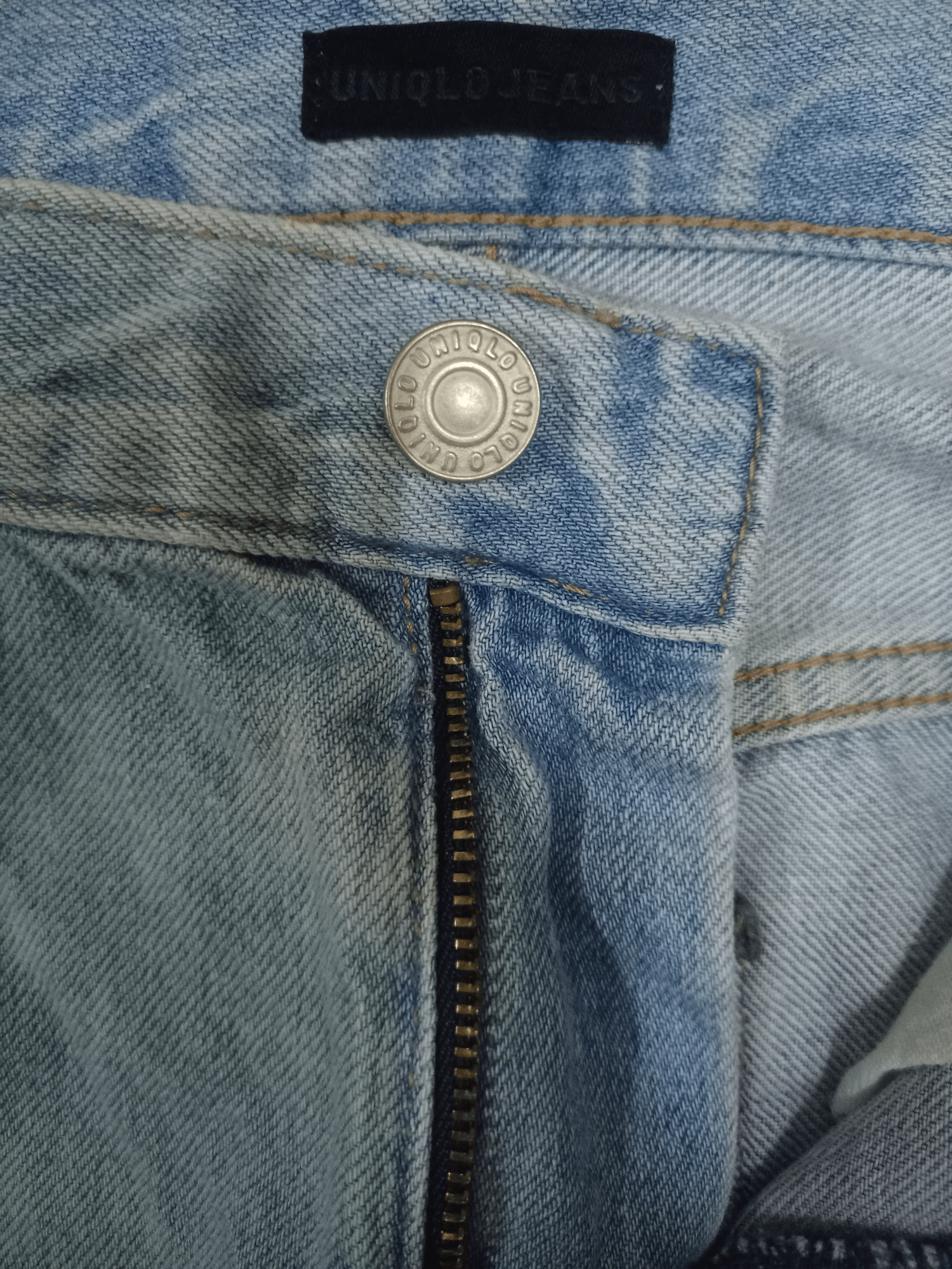 Japanese Brand × Uniqlo Vintage Japanese Uniqlo Blue Wash High Rise Distressed Jeans Size US 26 / EU 42 - 4 Thumbnail