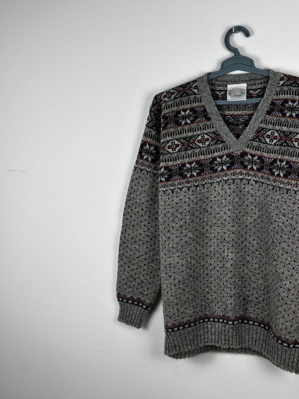Jamiesons Of Shetland Jamiesons Fair Isle Wool Knitted Sweater Size US M / EU 48-50 / 2 - 2 Thumbnail