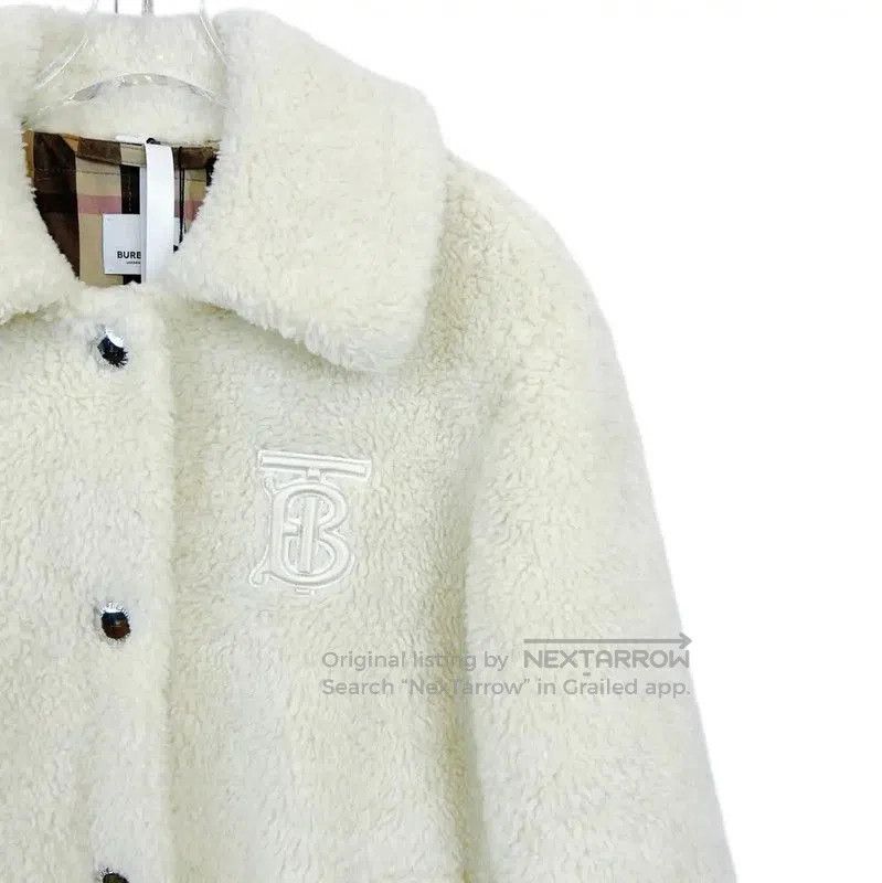Burberry Burberry Women's White Cotton Mid-Length Jacket. Size XS / US 0-2 / IT 36-38 - 3 Thumbnail
