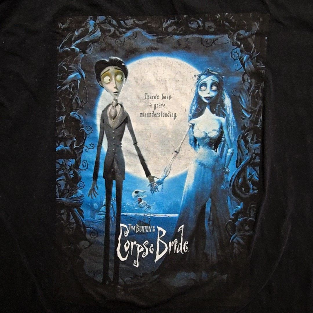 Other Corpse Bride Tim Burton Black Movie T-Shirt Halloween XL Size US XL / EU 56 / 4 - 2 Thumbnail