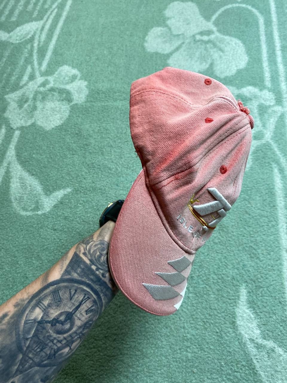 Vintage Hats Vintage pink Cap ISLE OF MAN big logo Y2K streetwear Size ONE SIZE - 7 Thumbnail