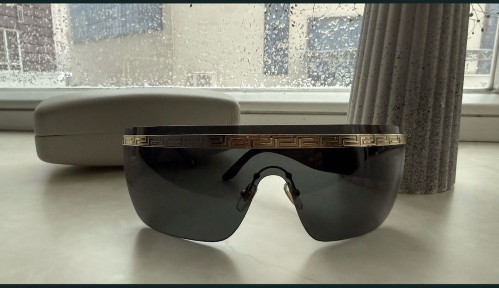Versace Versace 2130 Sunglasses Gold Monogram Size ONE SIZE - 2 Thumbnail