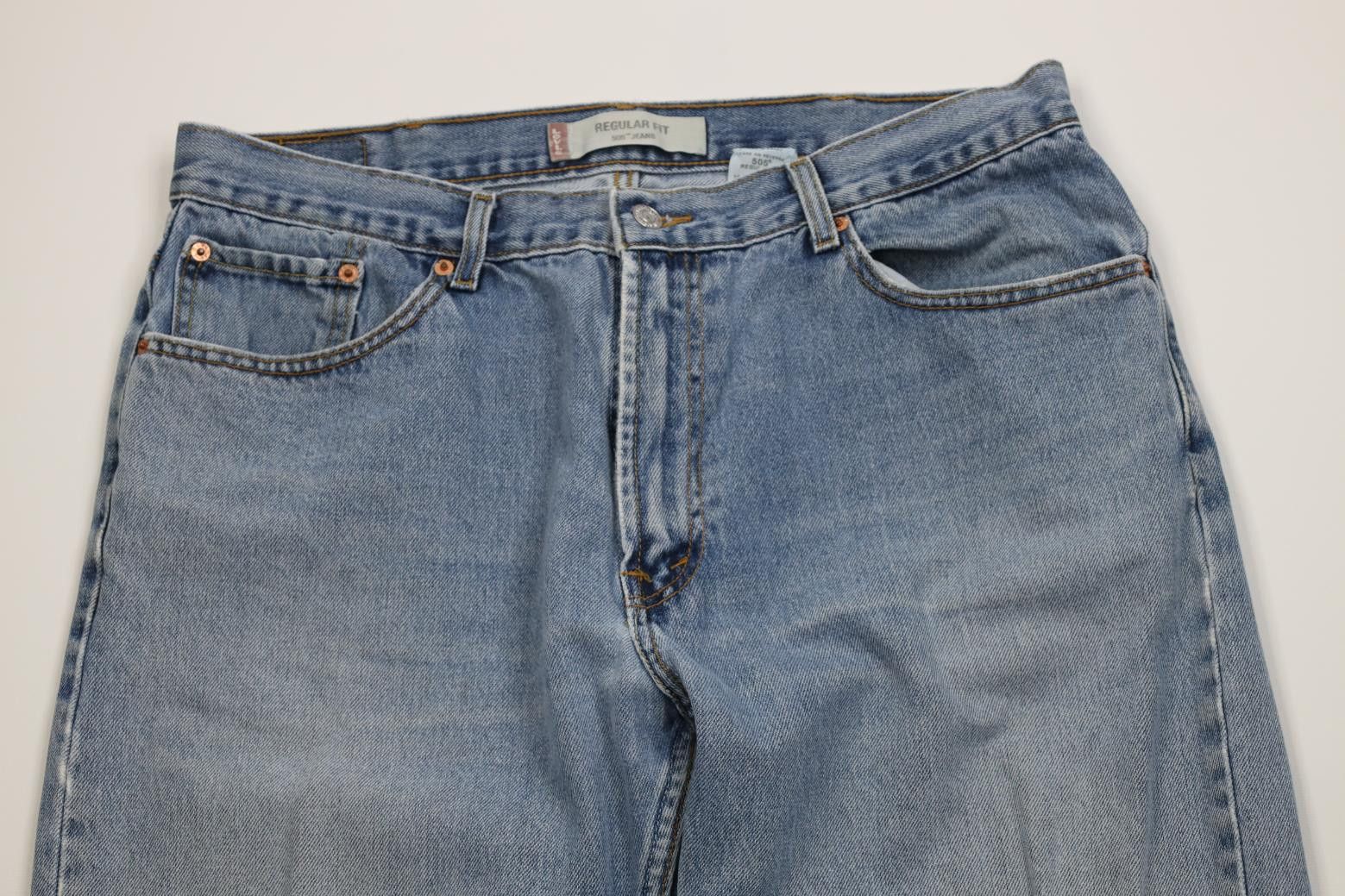 Levi's Vintage Y2K 2003 Levis 505 Regular Straight Leg Denim Jeans Size US 38 / EU 54 - 2 Thumbnail