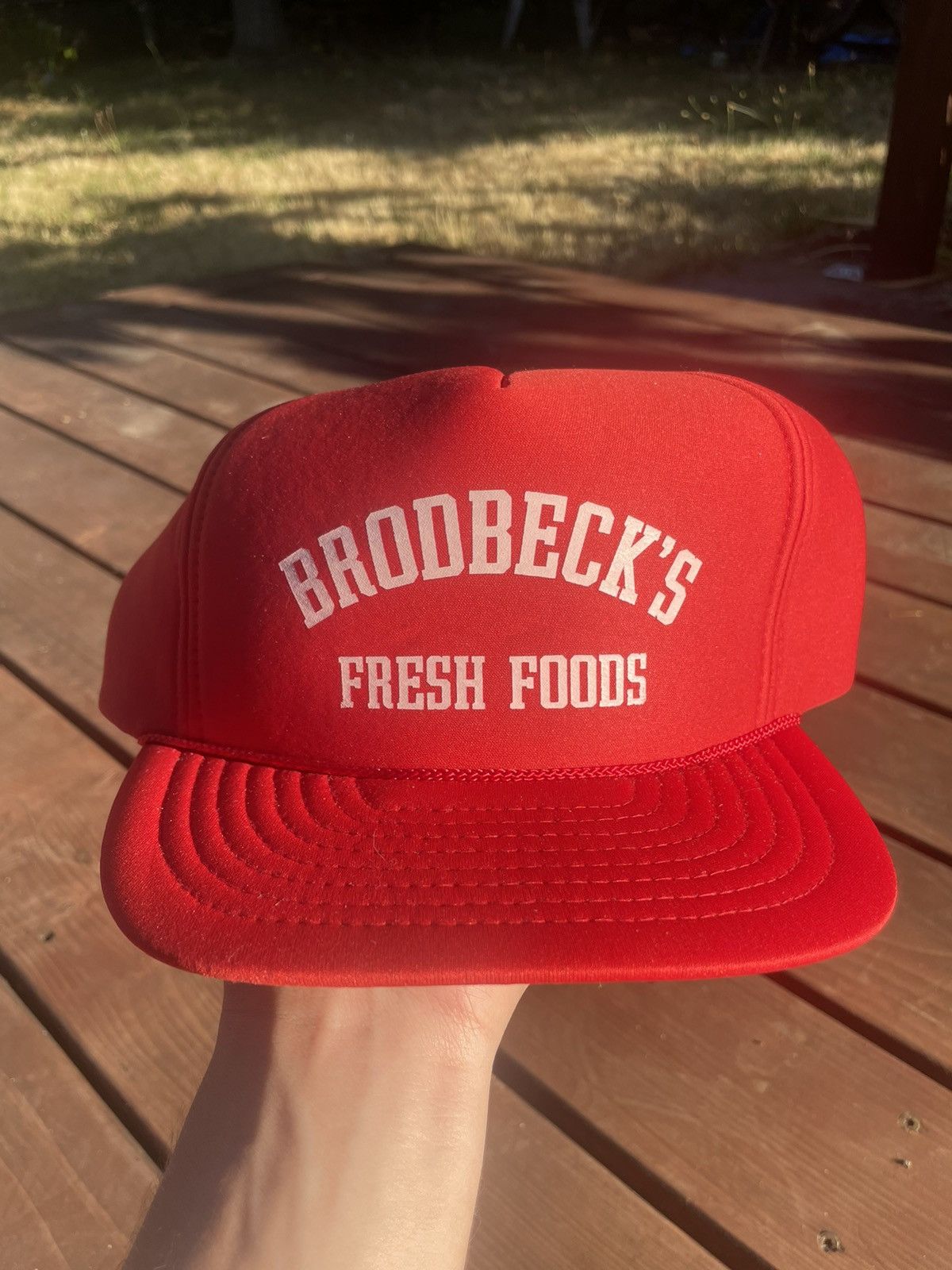 Vintage Vintage Trucker Hat Brodbeck’s Size ONE SIZE - 2 Thumbnail