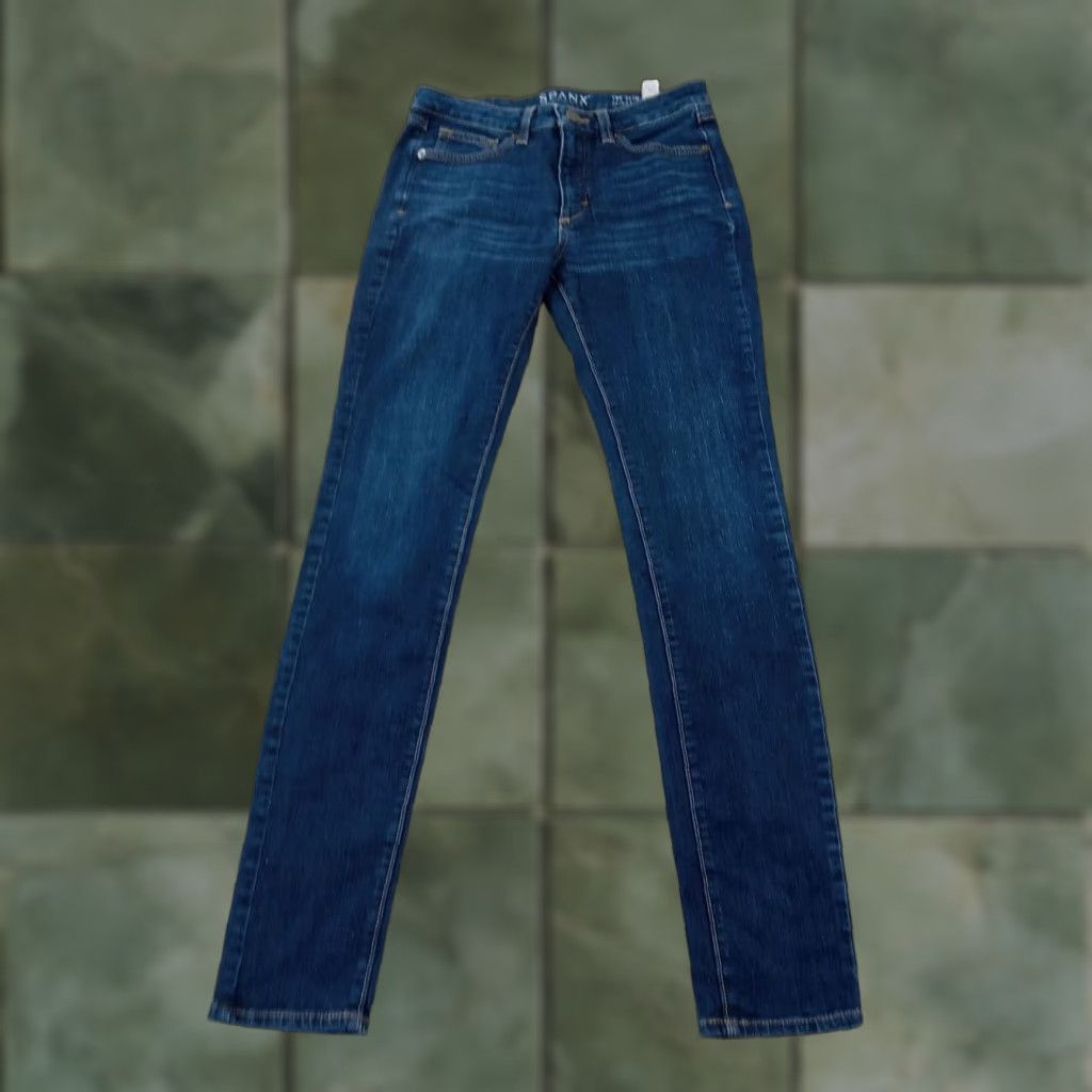 Spanx Spanx Jeans Womens 27 Blue Denim The Slim-X Skinny Casual Stretch Slim Jeans 27 Womens Blue Denim Spanx Size 27" / US 4 / IT 40 - 1 Thumbnail