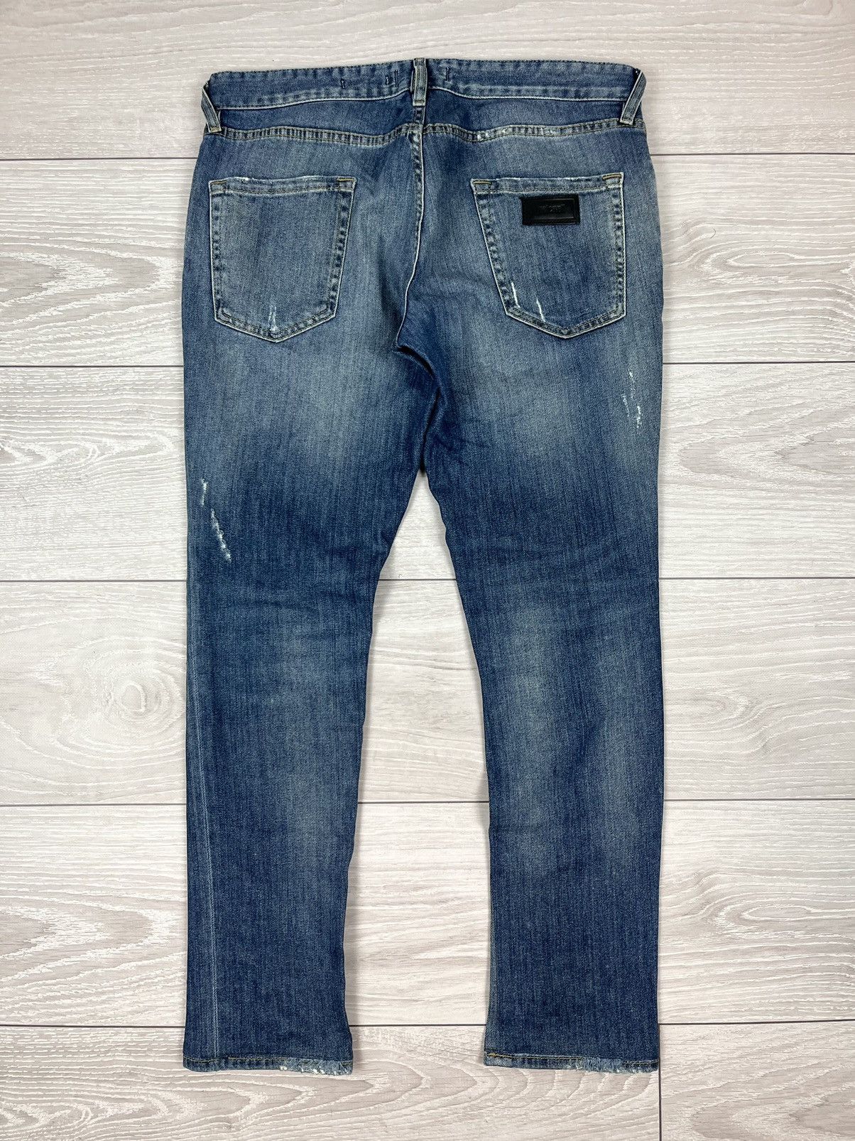 Just Cavalli Just Cavalli Italy Blue Denim Patchwork Slim Jeans Pants Size US 34 / EU 50 - 12 Thumbnail
