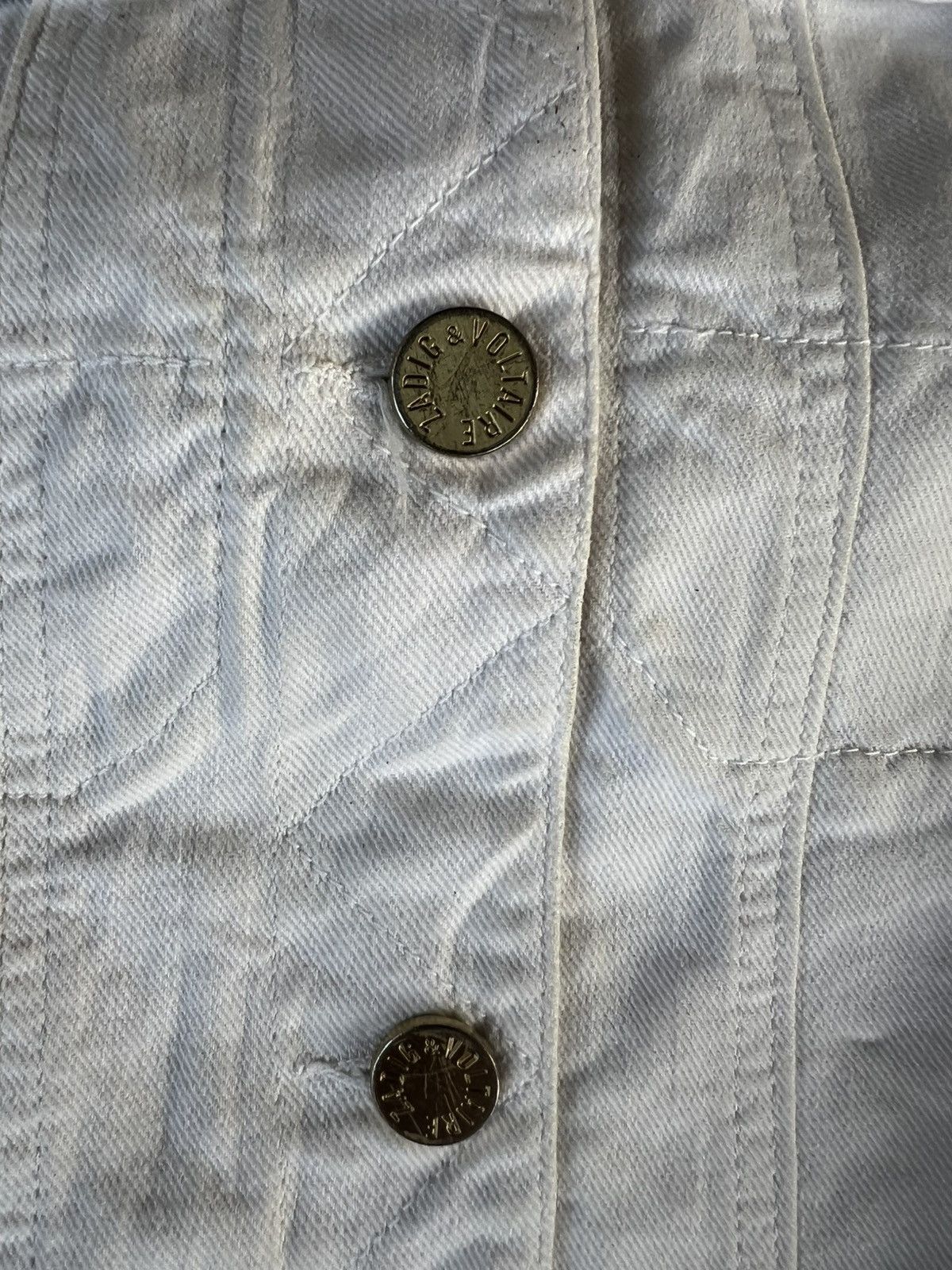 Zadig & Voltaire Zadig & voltaire trucker denim true white Size XS / US 0-2 / IT 36-38 - 3 Thumbnail