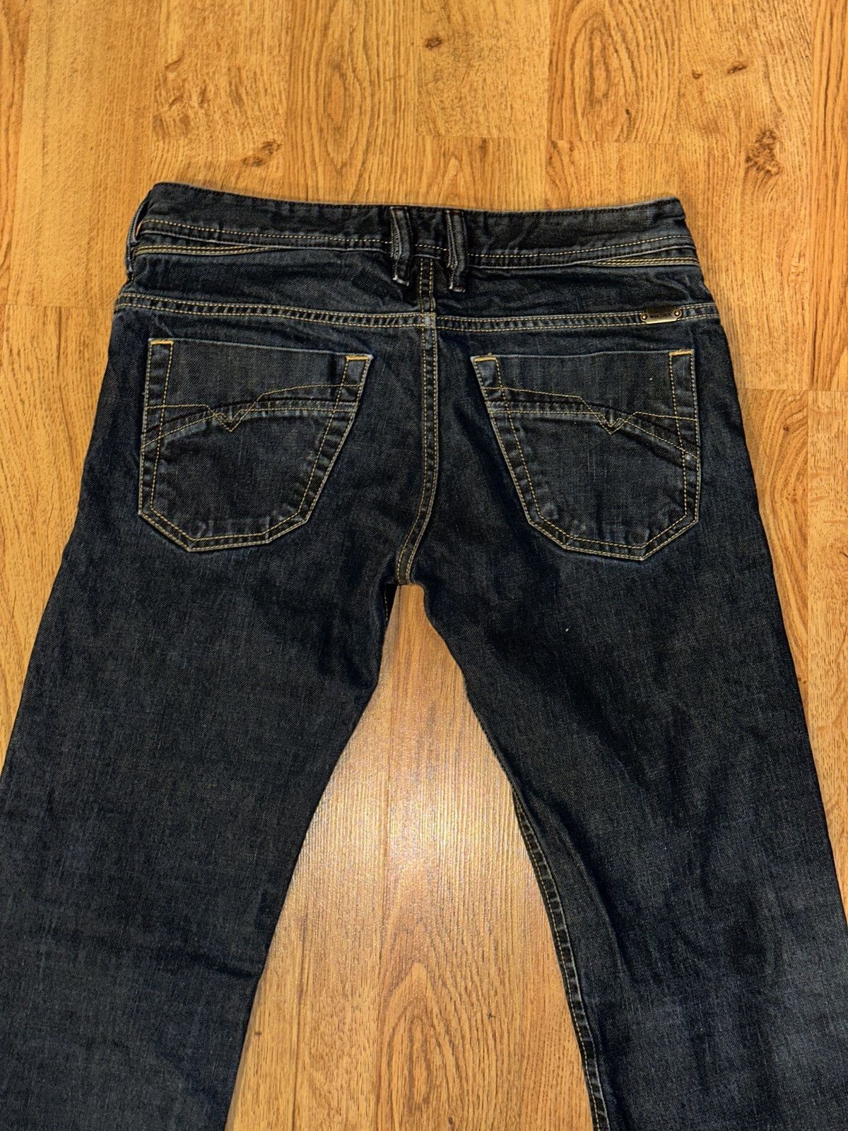 Diesel Diesel IAKOP Navy Blue Wash 0088Z Slim Taper Jeans 31x31 Size US 31 - 2 Thumbnail