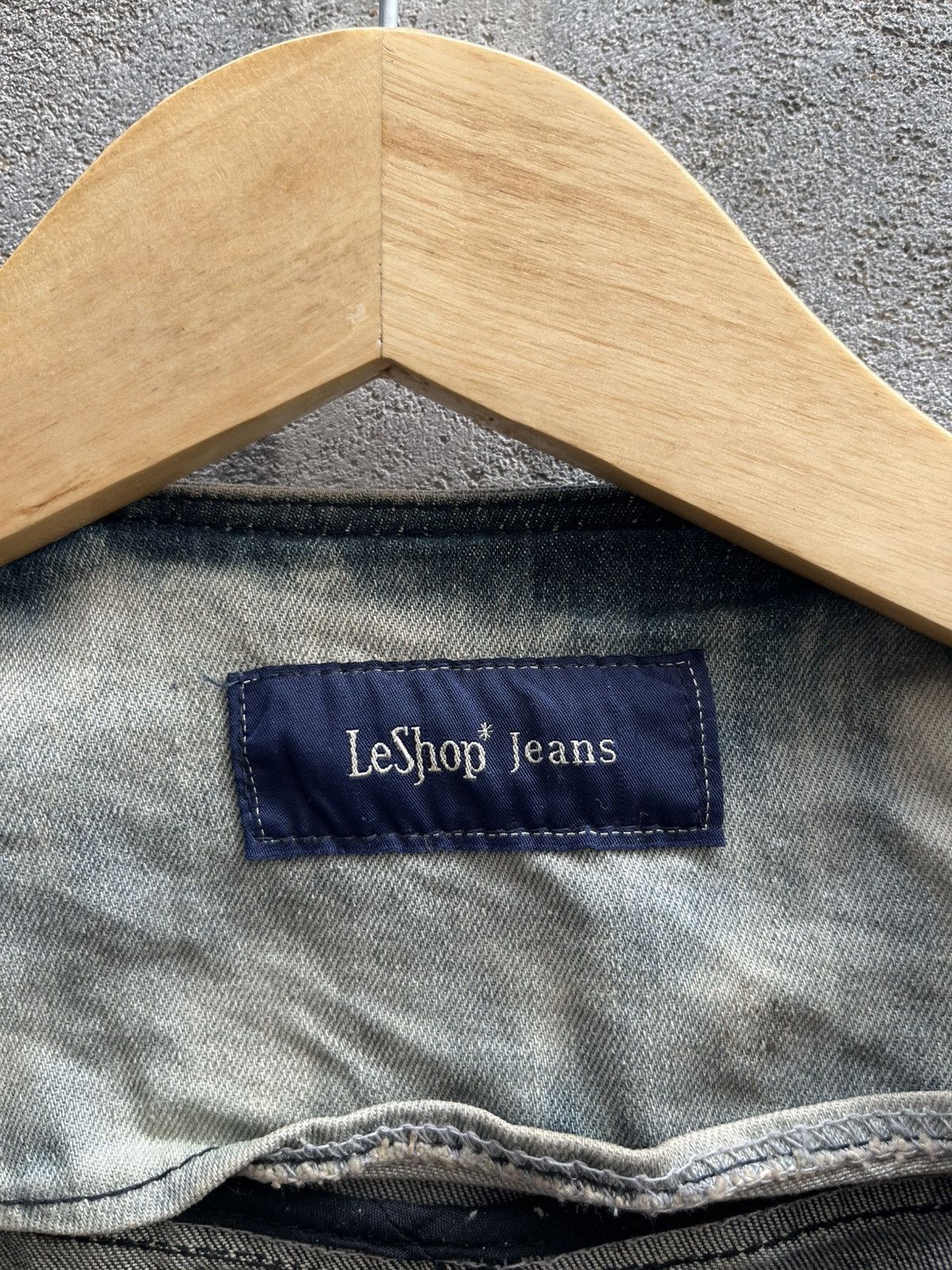 If Six Was Nine × Isamu Katayama Backlash × Le Grande Bleu (L.G.B.) Bleached Biker Denim Jacket – If Six Was Nine Vibe Size US S / EU 44-46 / 1 - 10 Thumbnail