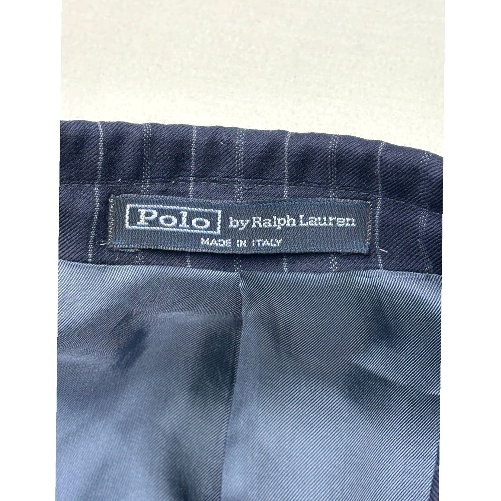 Polo Ralph Lauren Polo Ralph Lauren Blazer Navy Pinstripe Wool 2 Piece Italian Made 40R Classic Single-Breasted Mens Blazer Mens Navy Pinstripe Wool Blazer 40R Italy Size US L / EU 52-54 / 3 - 4 Thumbnail