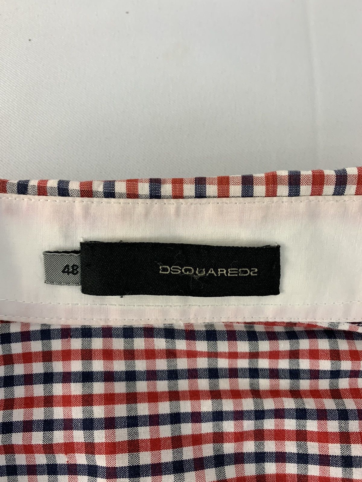 Dsquared2 Dsquared2 Gingham Longsleeve Button Up Single Pocket Unisex Size US S / EU 44-46 / 1 - 7 Thumbnail