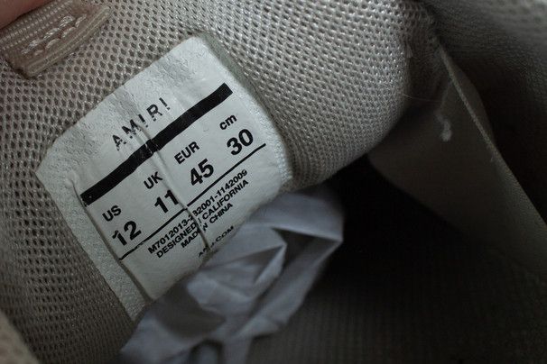Amiri Amiri, Bone runner in beige Size US 12 / EU 45 - 8 Thumbnail