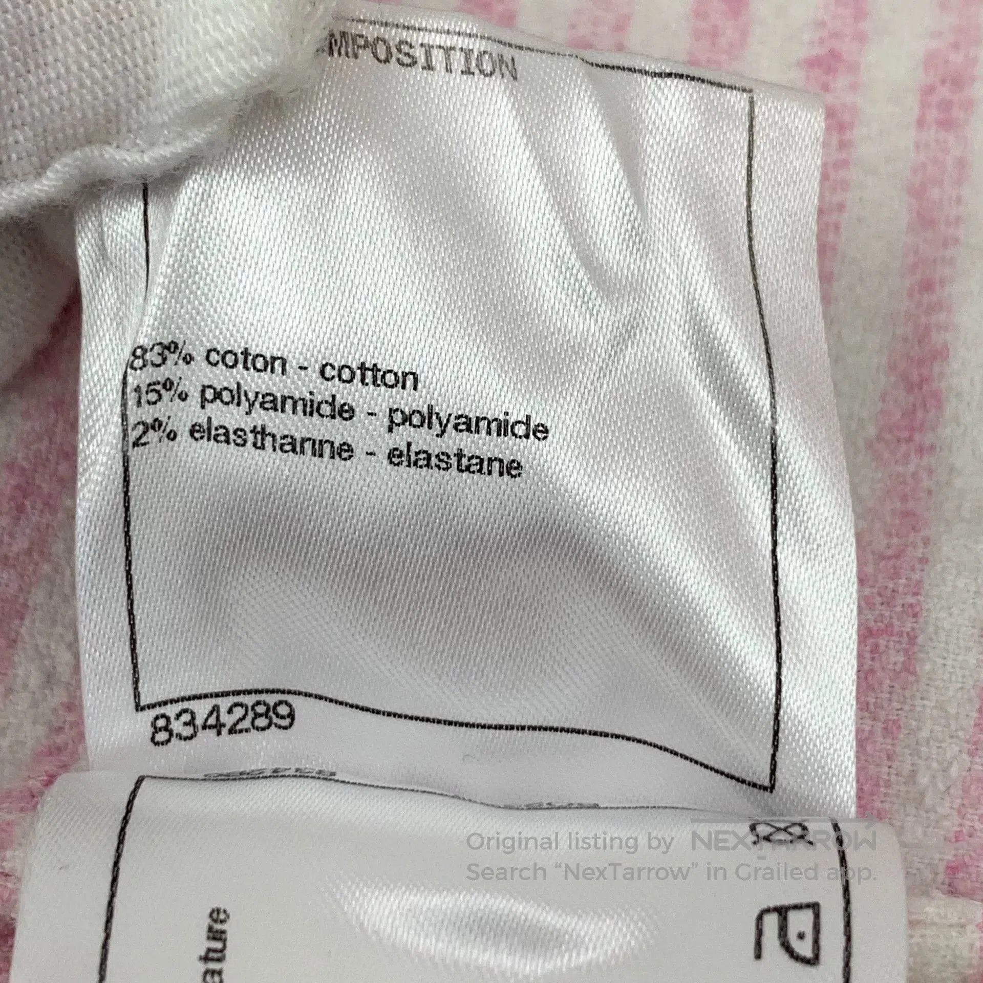 Chanel pink striped chanel short sleeve t. Size US S / EU 44-46 / 1 - 7 Thumbnail