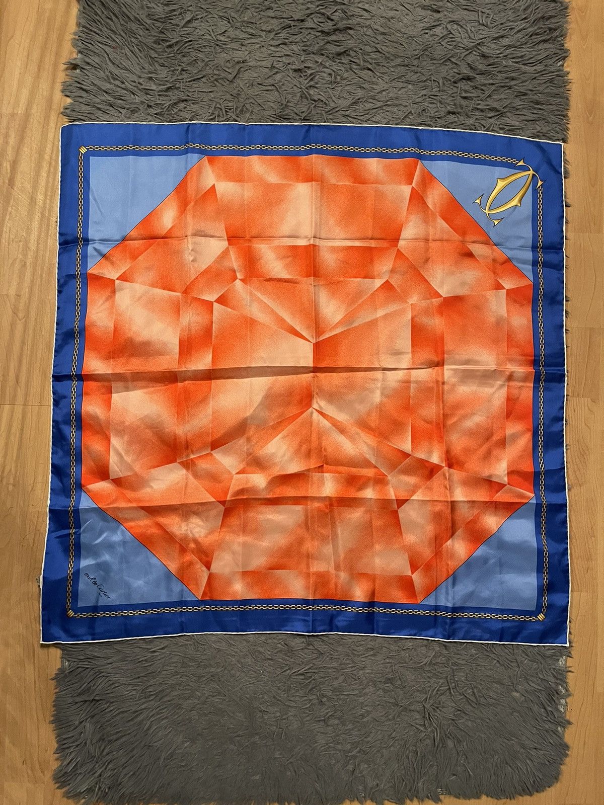 image of Cartier 90's Vintage 100% Silk Scarf, Women's