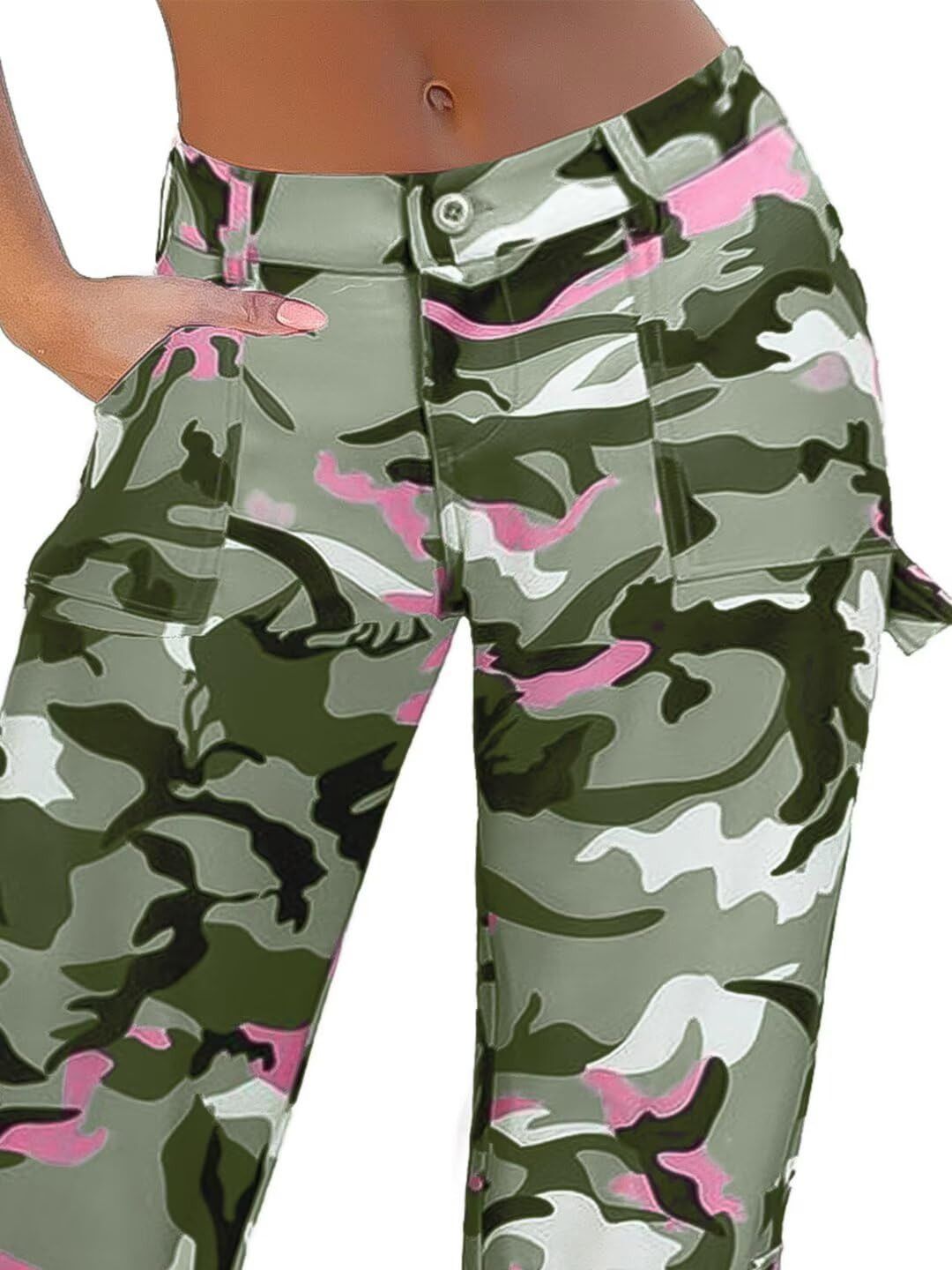 Other Women Baggy Wide Leg Mid Waist Causal Y2K Pants with Pockets Size US 34 / EU 50 - 1 Thumbnail