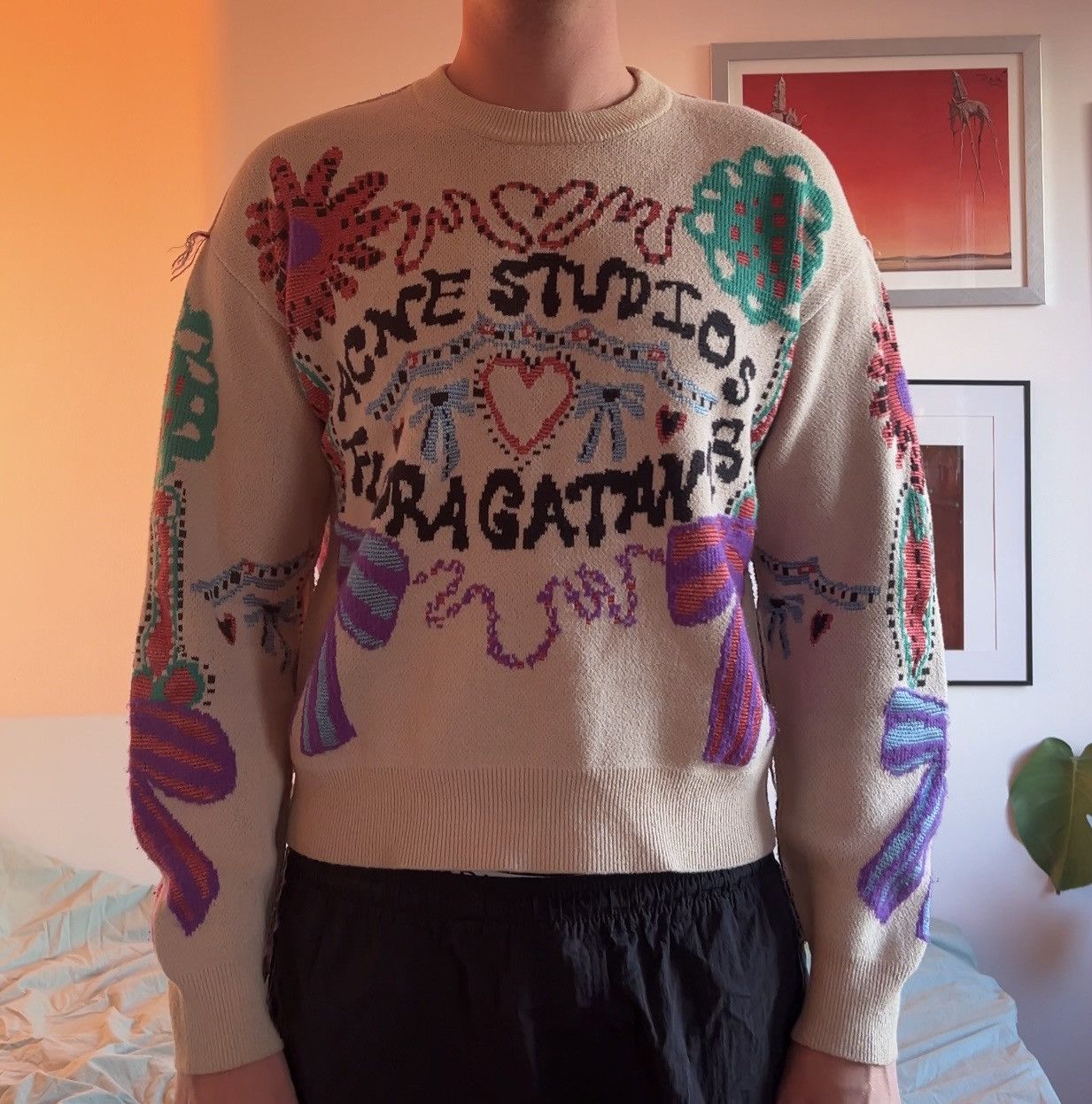 Acne Studios Acne floragatan knitted sweater Size US XL / EU 56 / 4 - 2 Thumbnail