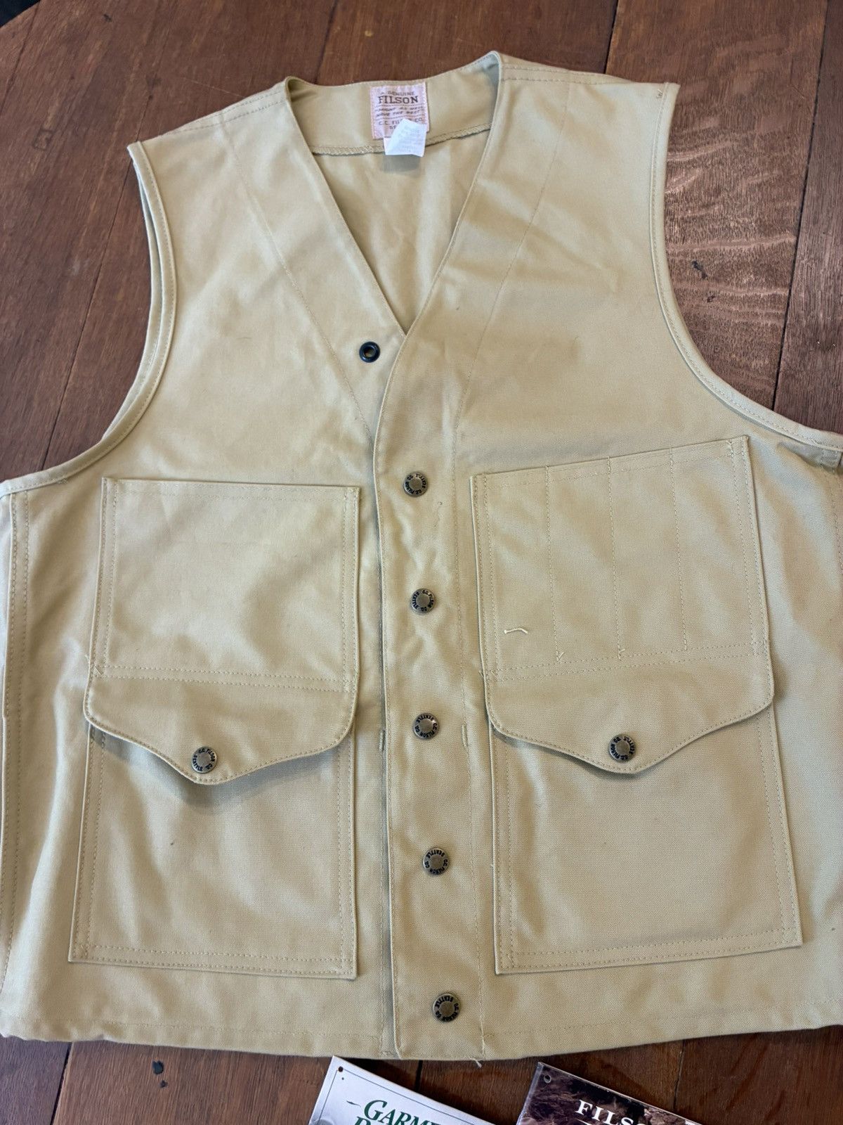 Filson Vintage Filson Cruiser tin cloth vest new with tags Size US L / EU 52-54 / 3 - 3 Thumbnail