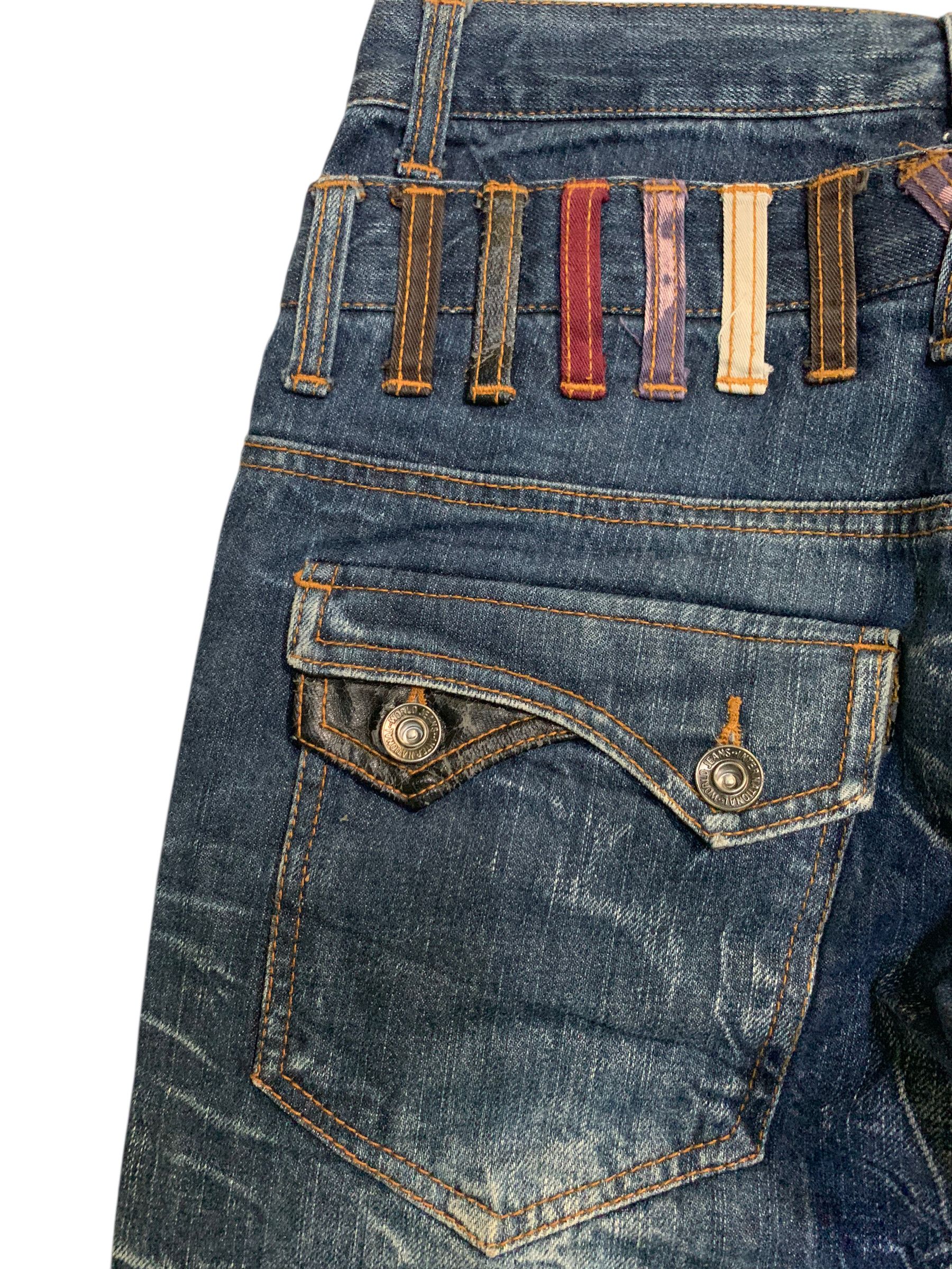PPFM CLAWNMARK💥NYALUS DOUBLE WAIST RUSTY DISTRESSED DENIM Size US 29 - 13 Thumbnail