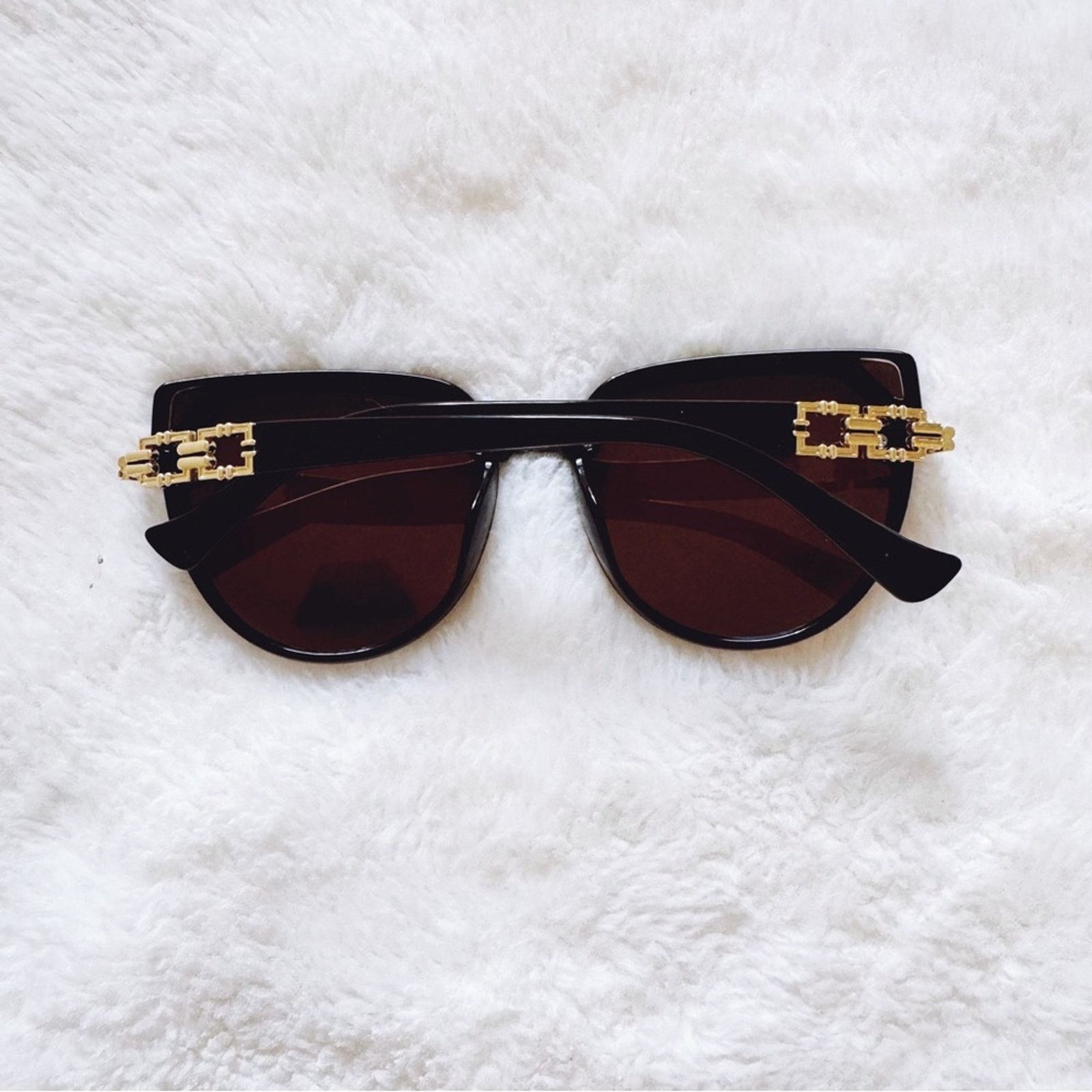 Other Genevieve Clear Brown & Black Rimless Polarized Sunglasses Size ONE SIZE - 11 Thumbnail