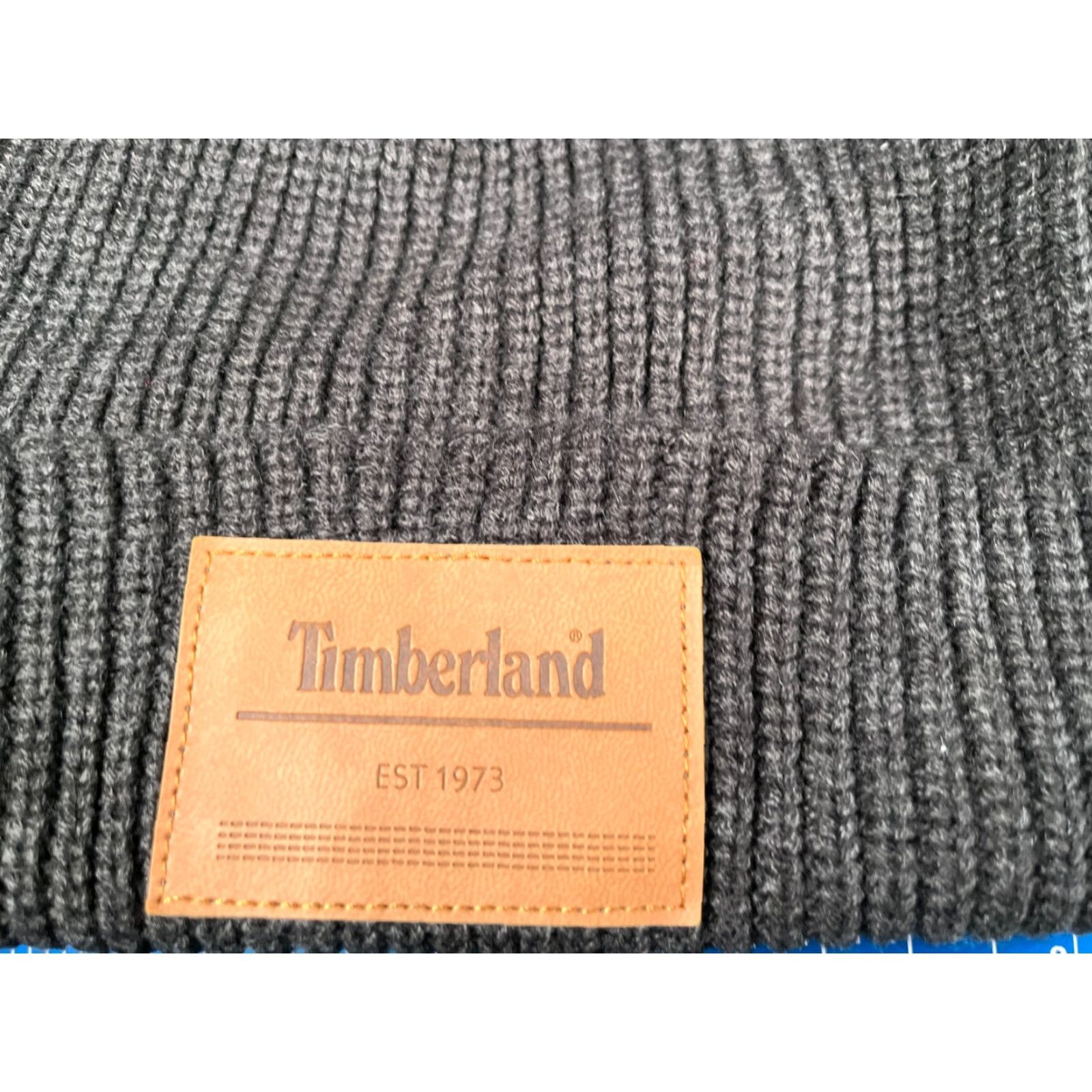 Timberland Timberland Beanie Toque Unisex Adults One Size Gray Knit 100% Acrylic Winter Hike Camp Accessories Size ONE SIZE - 2 Thumbnail