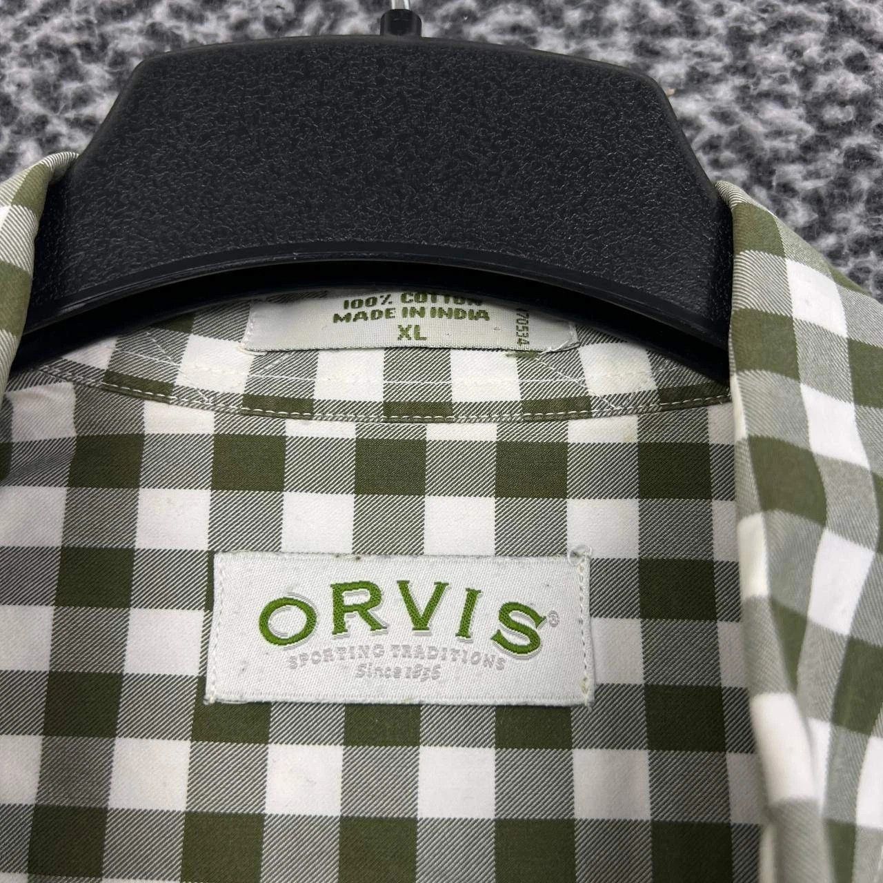 Orvis Orvis Button Down Shirt Men Flannel Gingham Cotton XL Size US XL / EU 56 / 4 - 8 Thumbnail