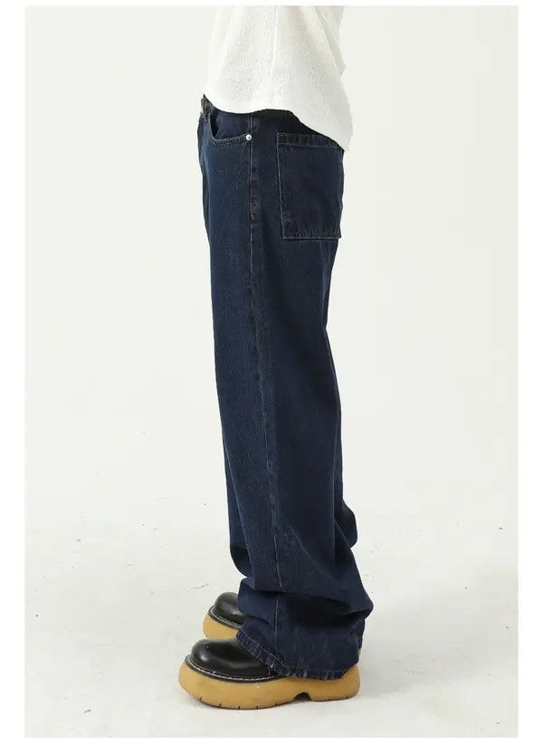 Japanese Brand Kumiko x Mami Dark blue mid-rise slim straight jeans Size US 32 / EU 48 - 3 Thumbnail