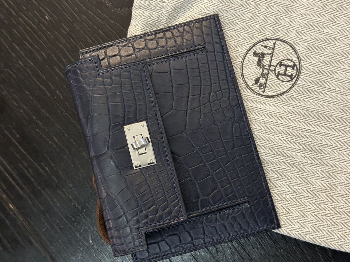 Hermes Hermes 2026 NEW 1:1 CROC KELLY POCKET MINI COMPACT WALLET Size ONE SIZE - 1 Thumbnail