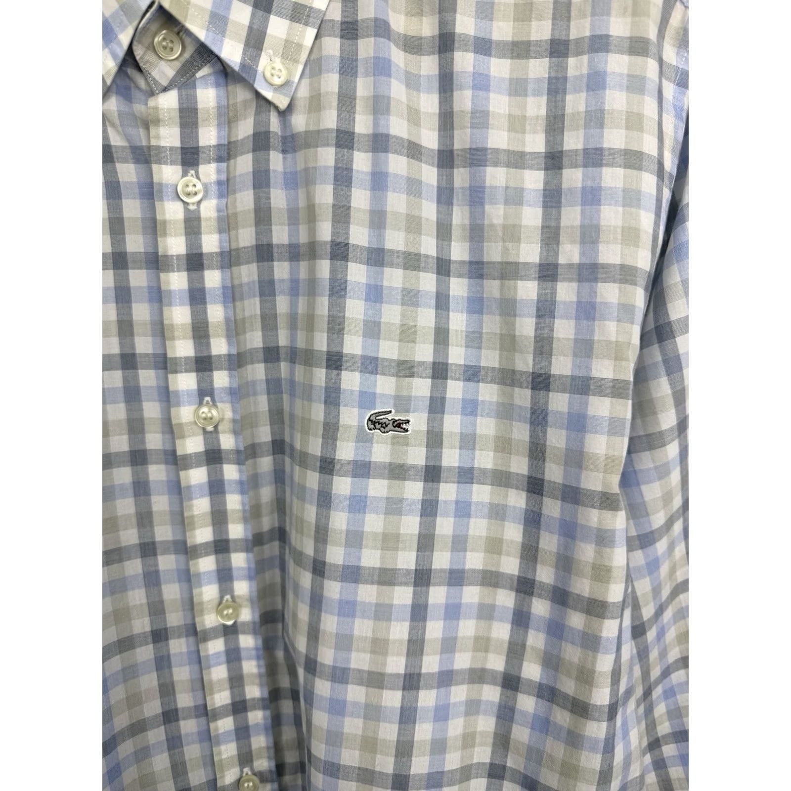 Lacoste VINTAGE Lacoste Shirt Mens 43 90s Regular Fit Made France Retro Size Size US XL / EU 56 / 4 - 4 Thumbnail