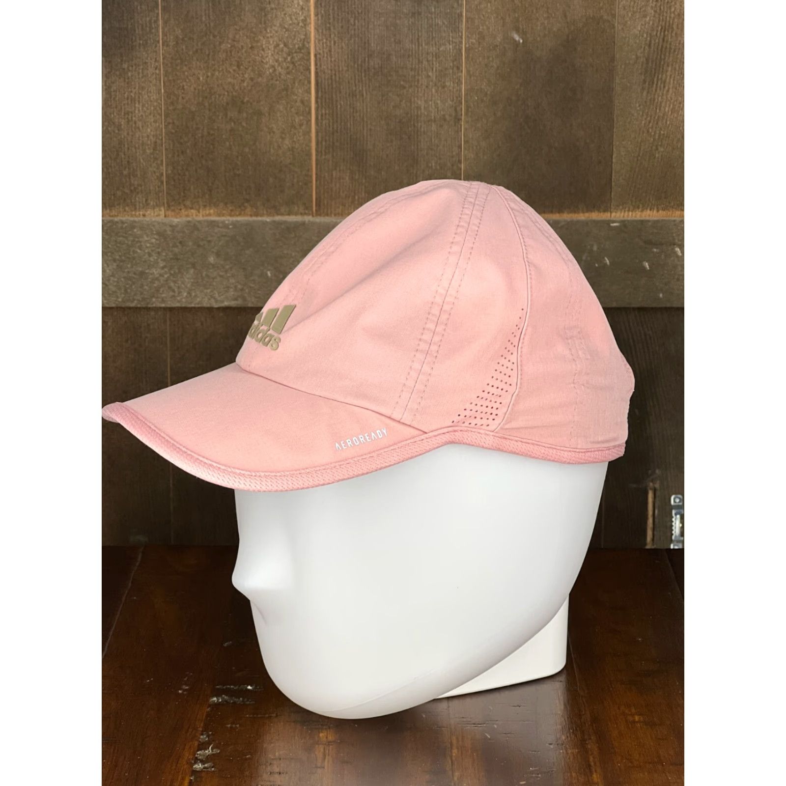 Adidas adidas Hat Cap Strap Back Womens Pink Gold Golf Golfer Aeroready Polyester A | Hat Cap Womens One Size Pink Adidas Logo Adjust... Size ONE SIZE - 2 Thumbnail