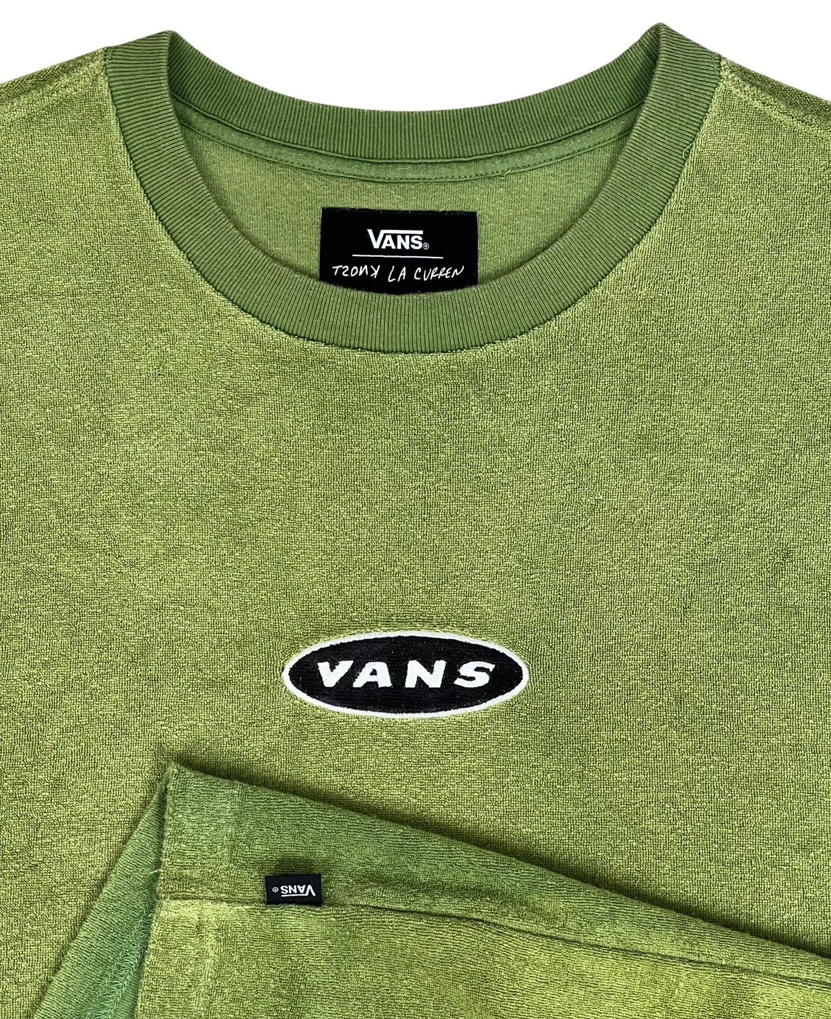Vans Vintage Tony Alva Terry Cloth T-Shirt Lime Green Oversozed Size US M / EU 48-50 / 2 - 4 Thumbnail